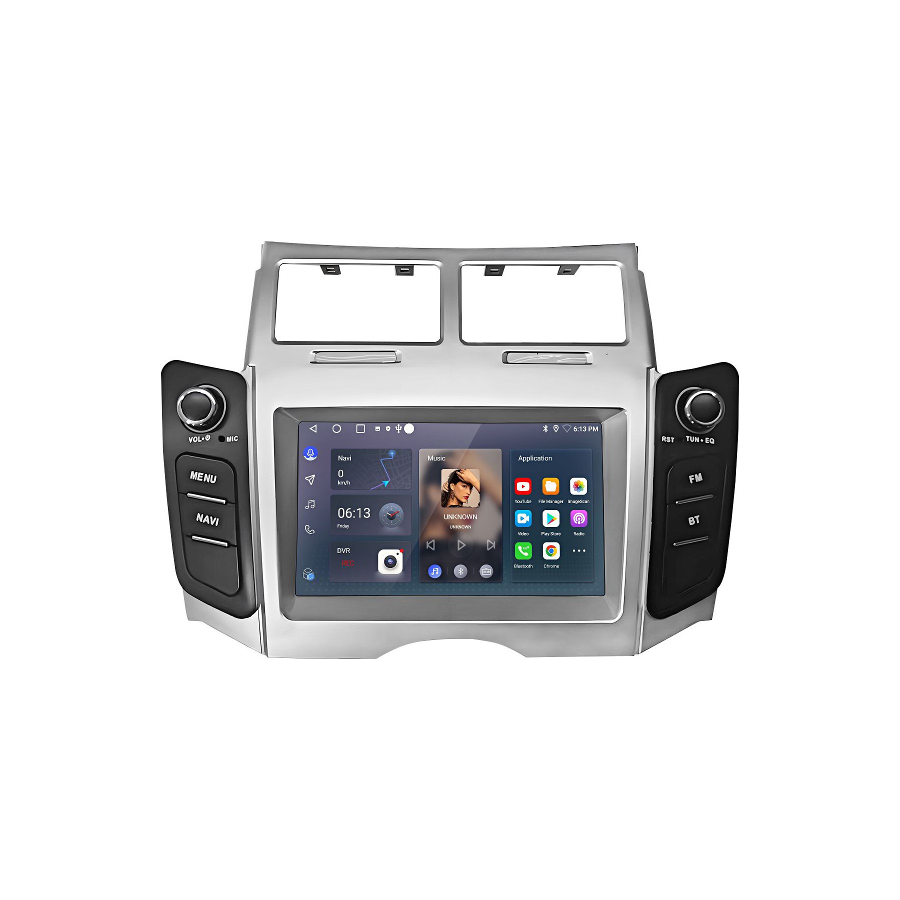 Autoradio connecté JUNSUN 7"pour Toyota Yaris/Vitz/Platz 2005-2011