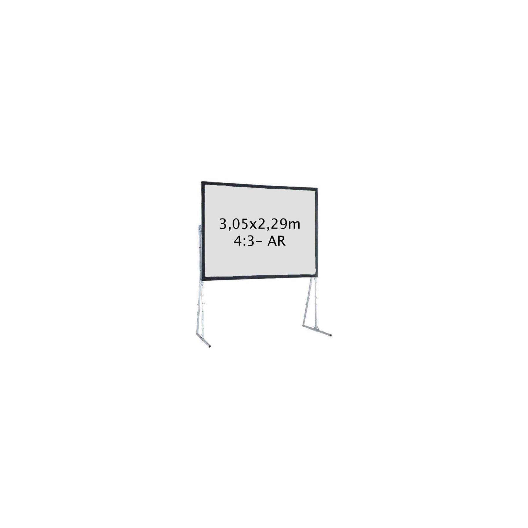 Ecran de projection KIMEX valise 3,05 x 2,29 m, 4:3- Toile Arrière