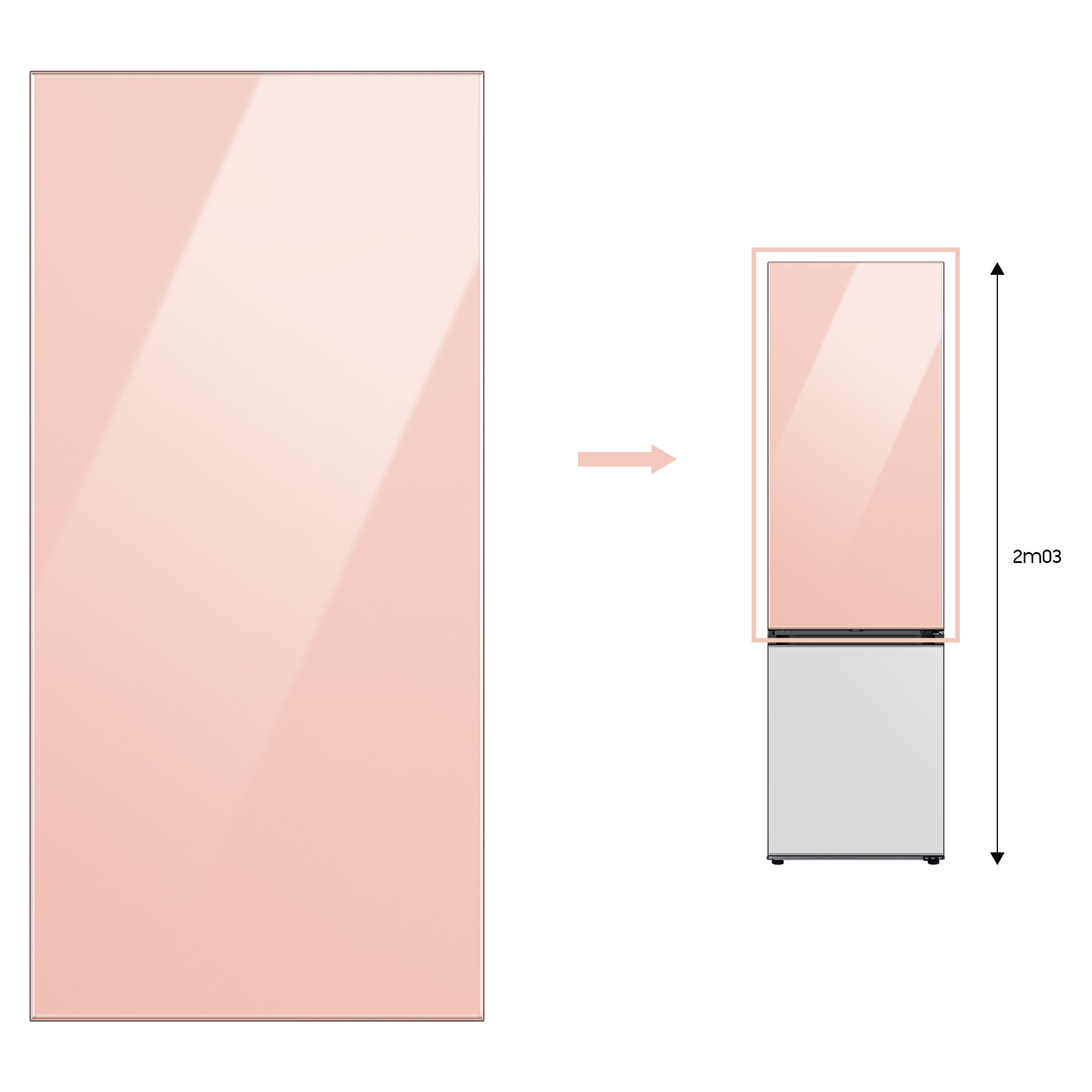 Panneau d'habillage SAMSUNG RA-B23EUT3KGM Bespoke