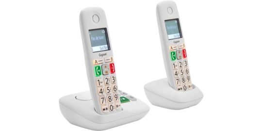 Téléphone sans fil GIGASET E290A Duo Blanc