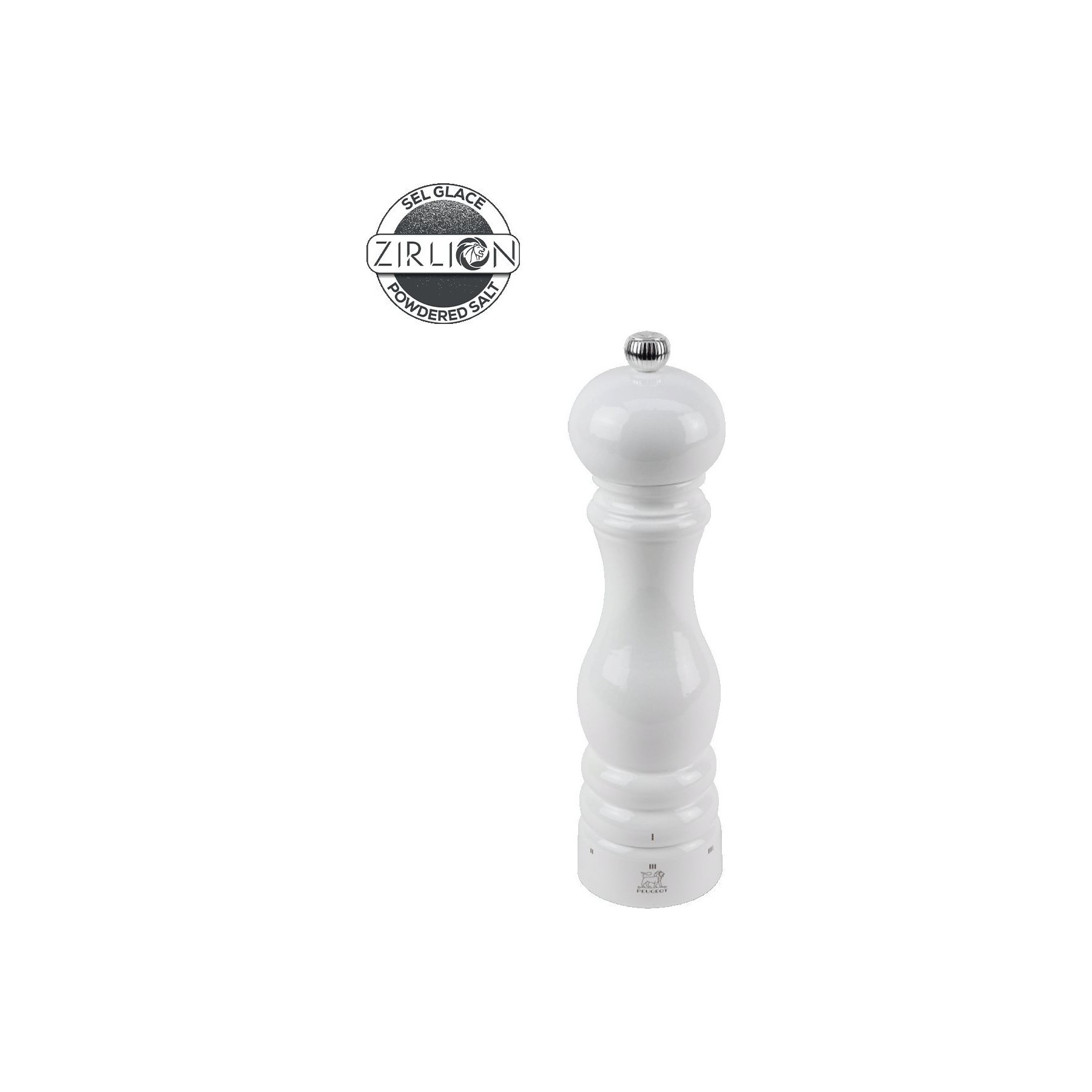 Moulin à sel PEUGEOT Paris u'Select Bois Laqué Blanc 22cm
