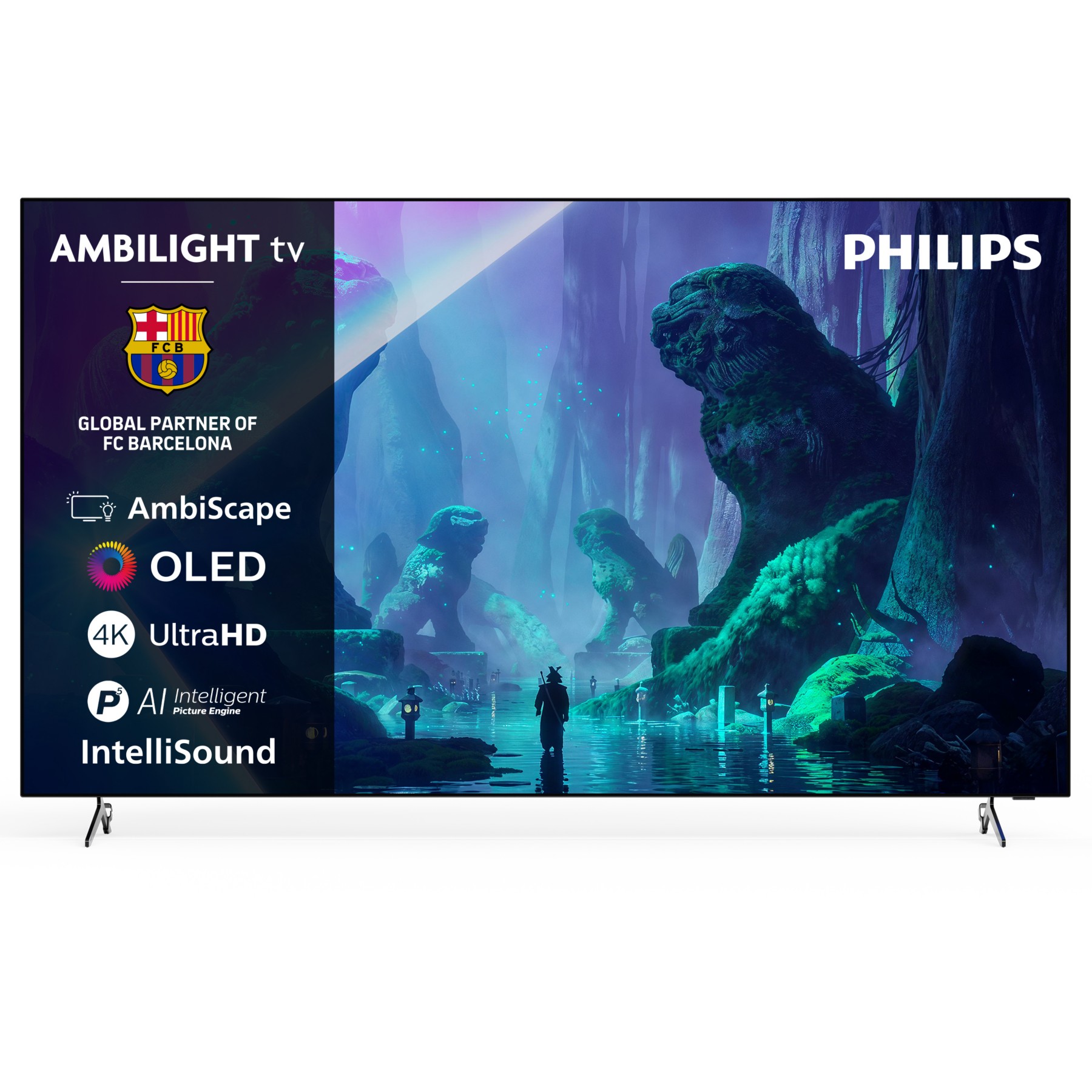 TV OLED PHILIPS 65OLED801 (2026) 65" (164 cm) 4K Ultra HD - Expérience Cinéma & Gaming, 120Hz, Ambilight, Smart TV