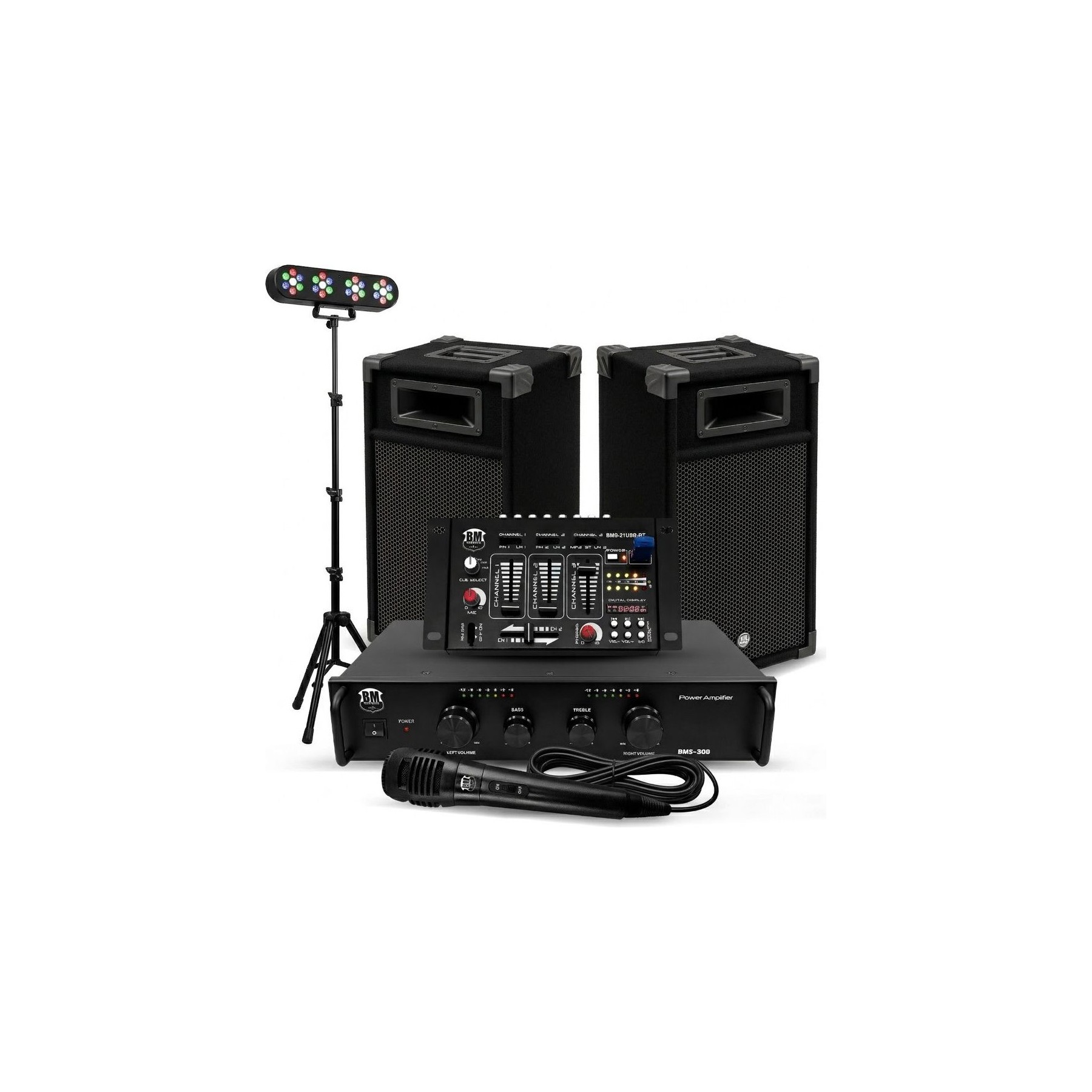 Pack sono BM SONIC Kit Sonorisation 300W Bm Sonic BMS-DJ300
