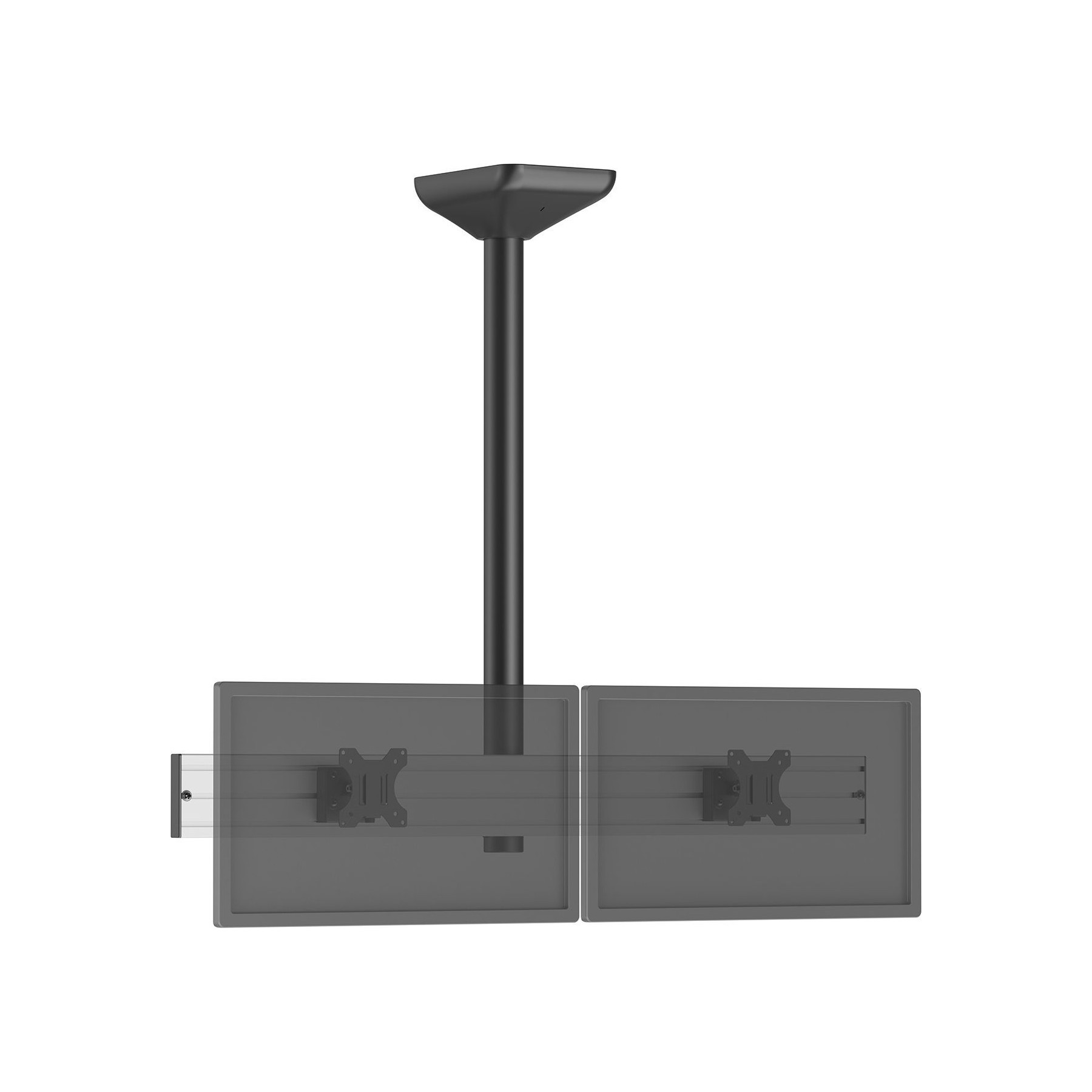 Support plafond TV KIMEX plafond menu board 2 TV 32''-Haut. 100cm
