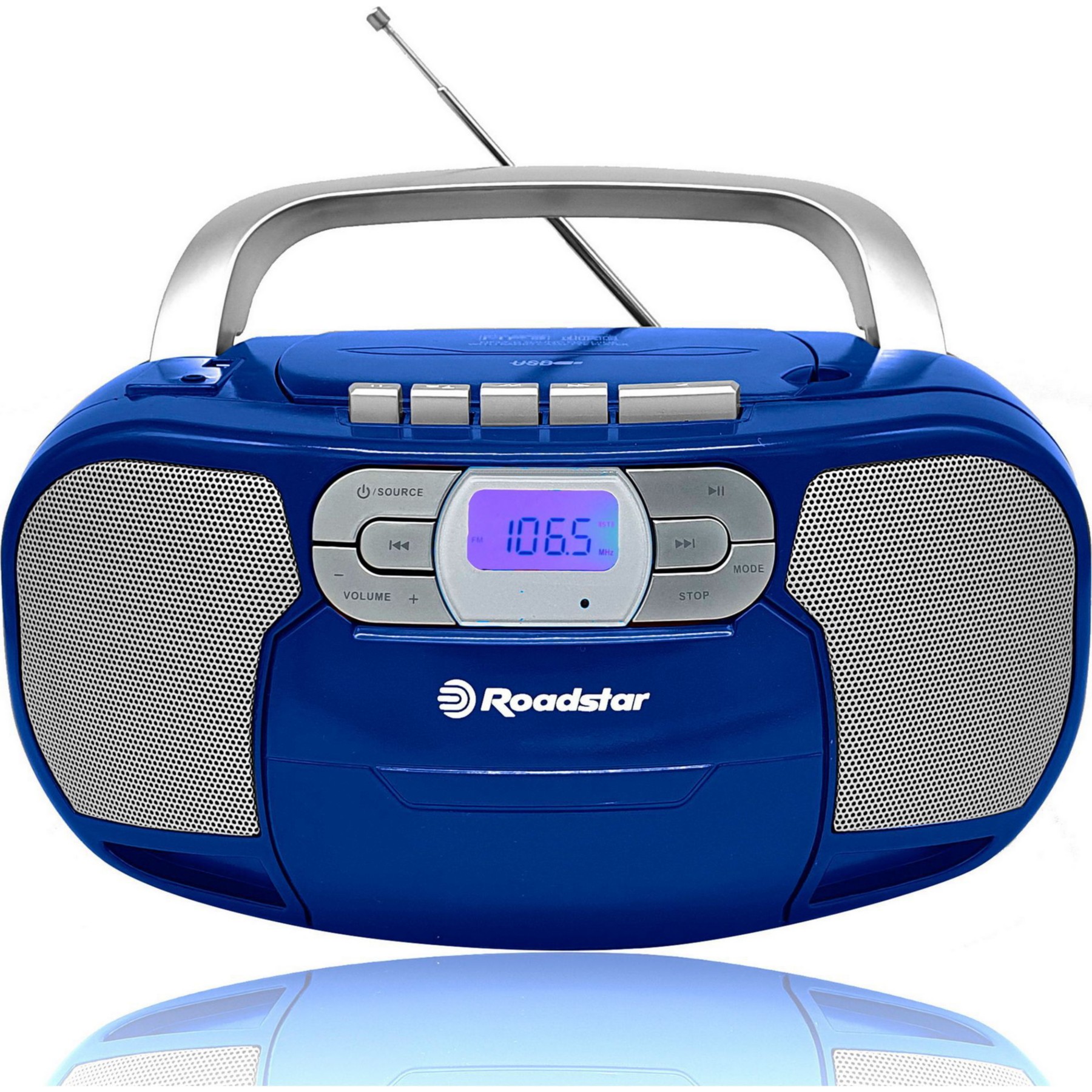 Radio cassette ROADSTAR RCR-4635UMPBL Radio CD Cassette Portable