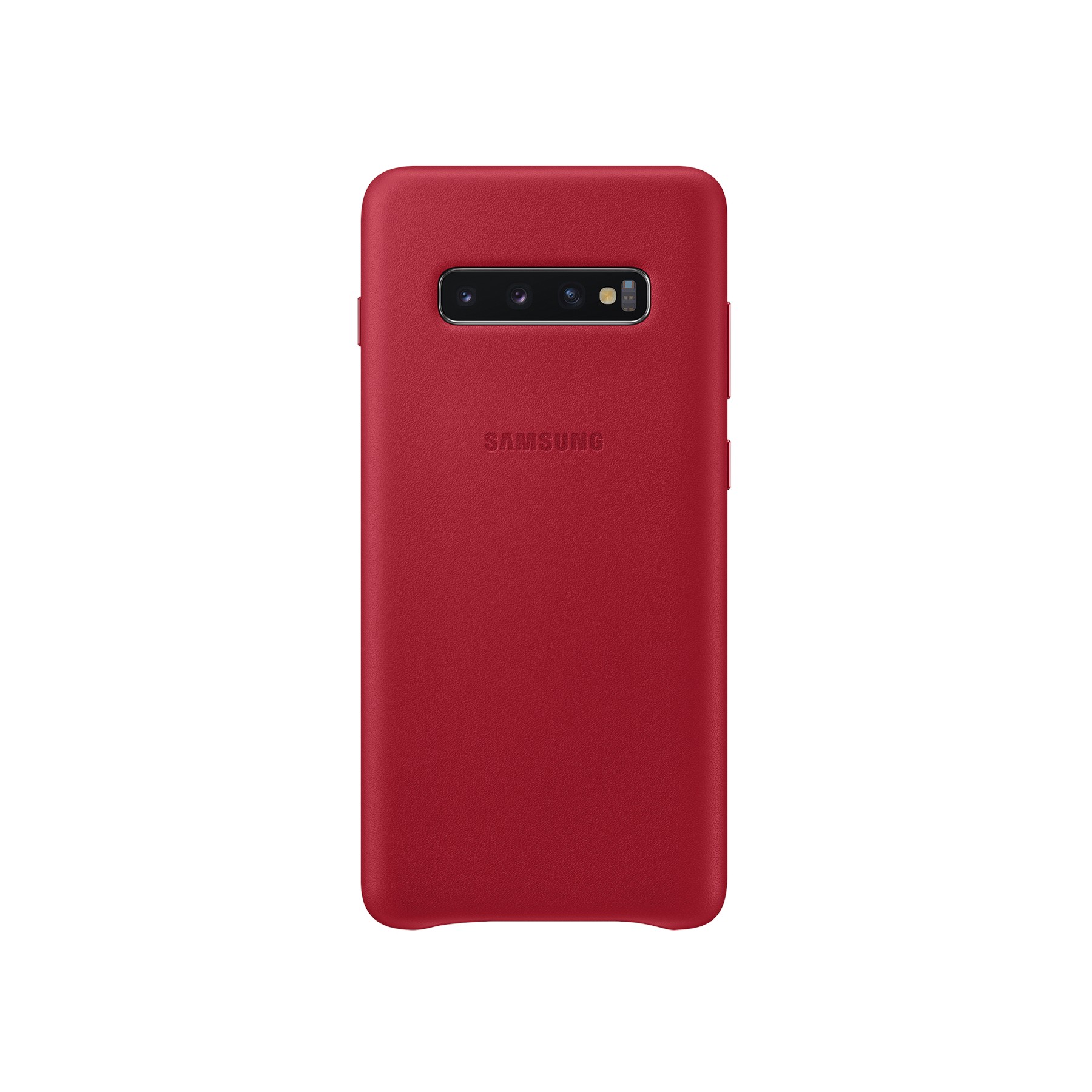 Coque SAMSUNG S10+ Cuir rouge bordeau