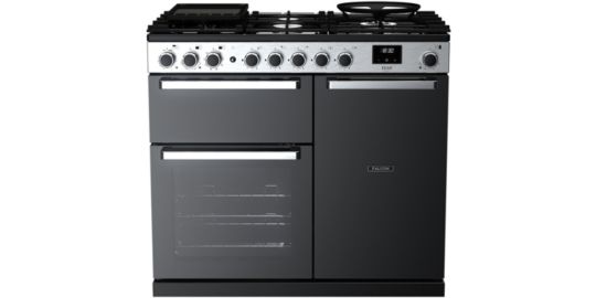 Piano de cuisson gaz FALCON EDGE DELUXE  TAB GAZ 100 CM VERRE NOIR