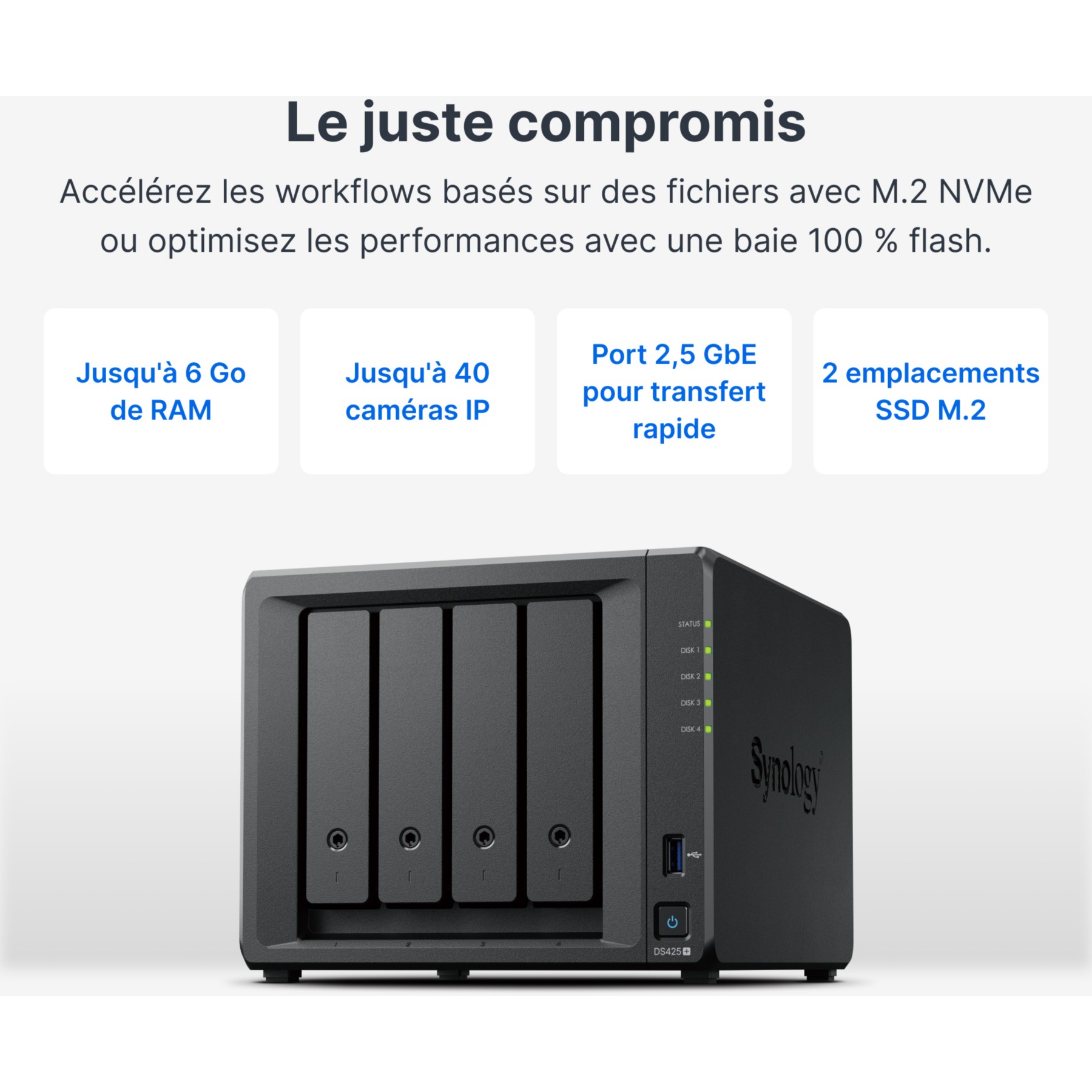 Serveur NAS SYNOLOGY DS425+