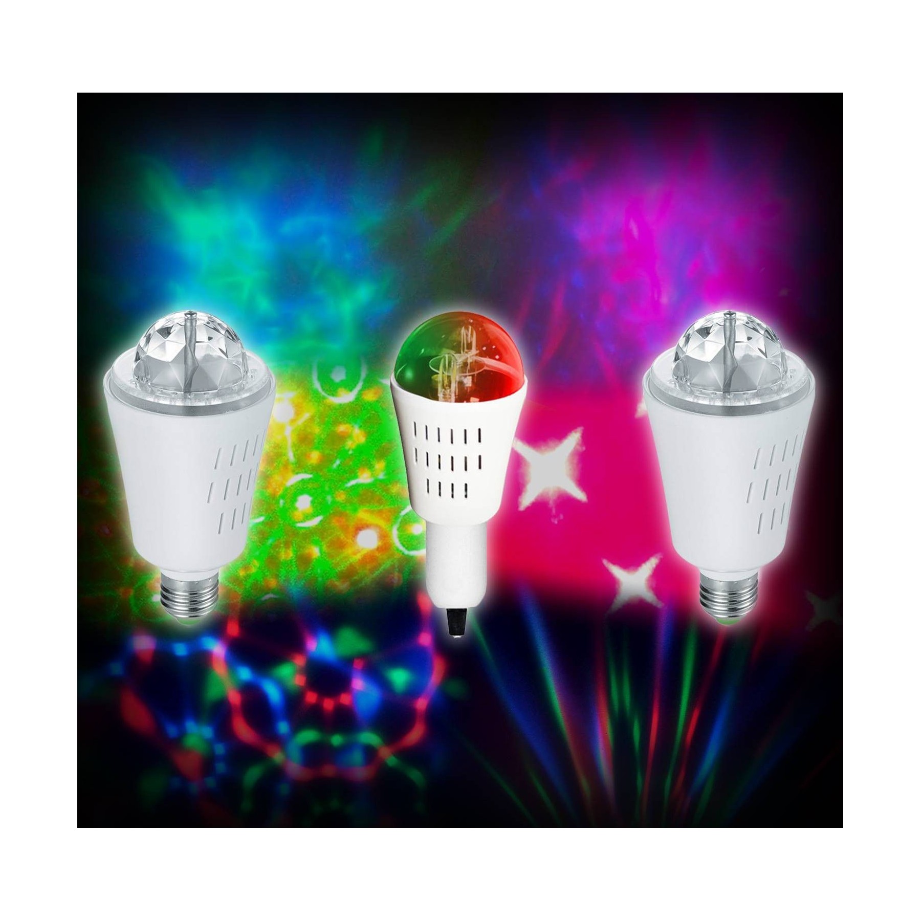 Jeu de lumières INOVAXION Lot de 3 ampoules à effets lumineux spéc