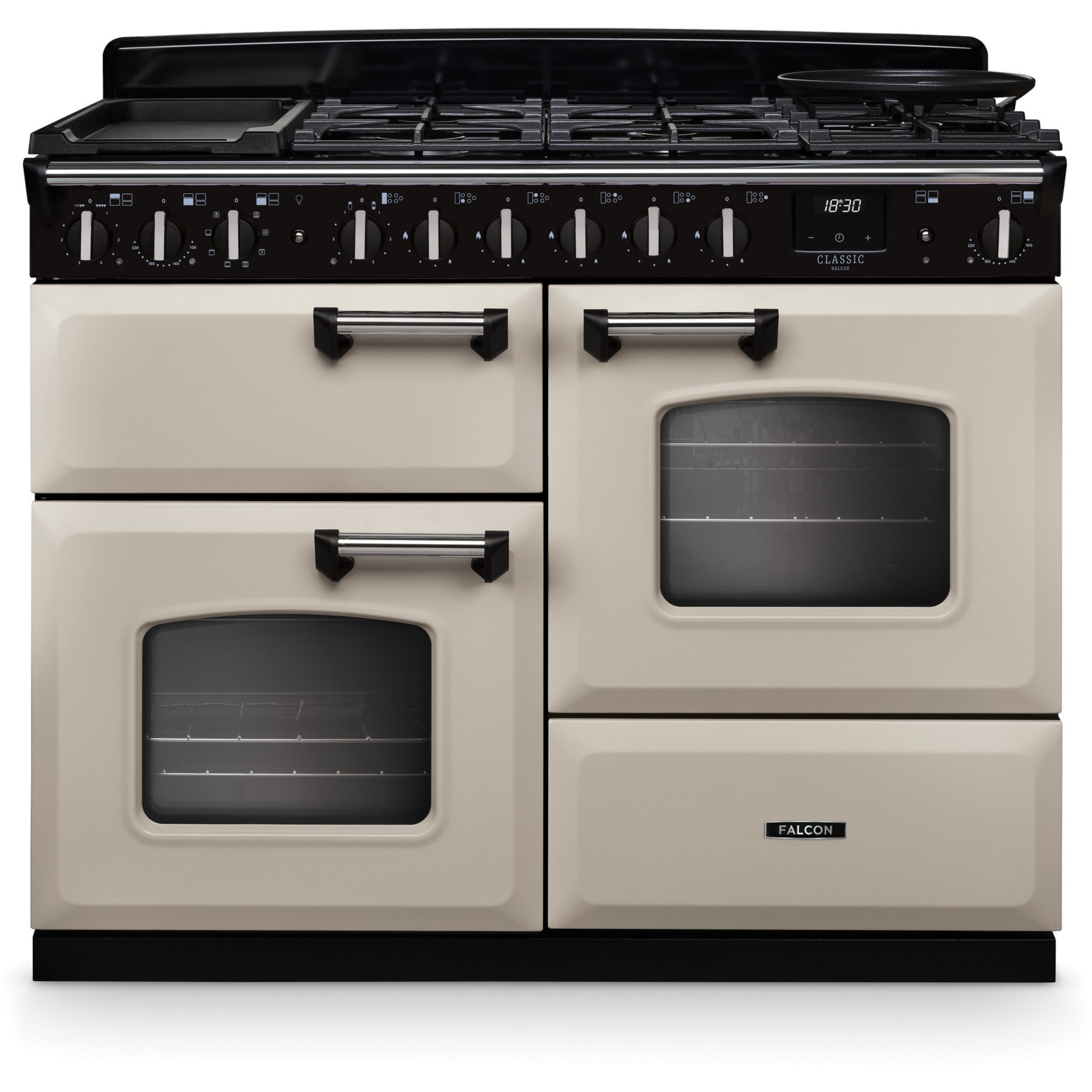 Piano de cuisson mixte FALCON NGC TAB MIX 110 CM CREME PASTEL CHROME