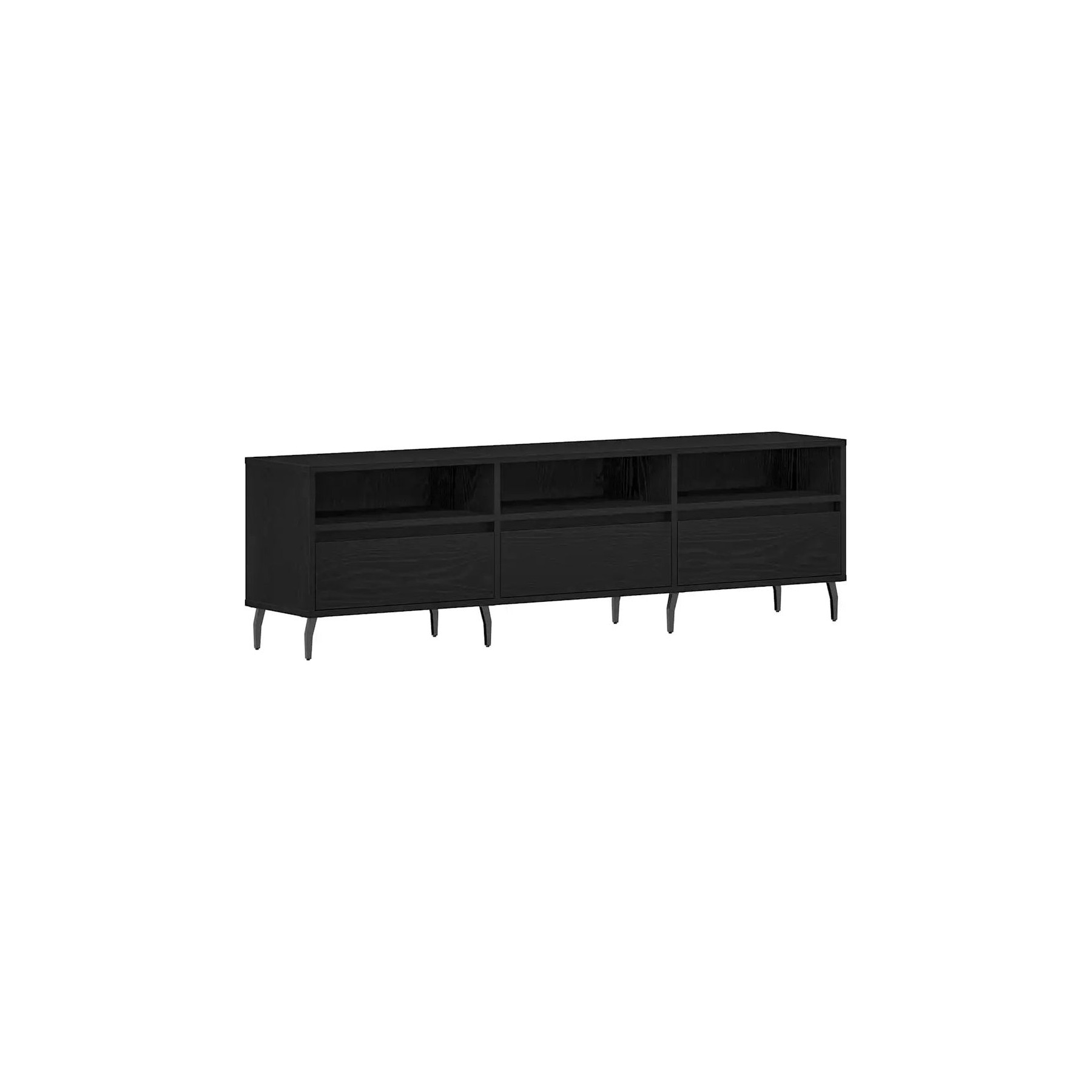 Meuble TV HELLOSHOP26 Meuble TV rectangulaire moderne avec 3 é
