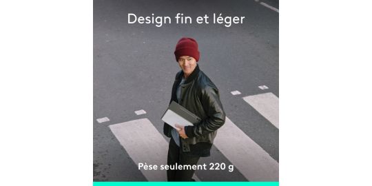 Etui LOGITECH Keys-To-Go 2 IPAD Gris Pale