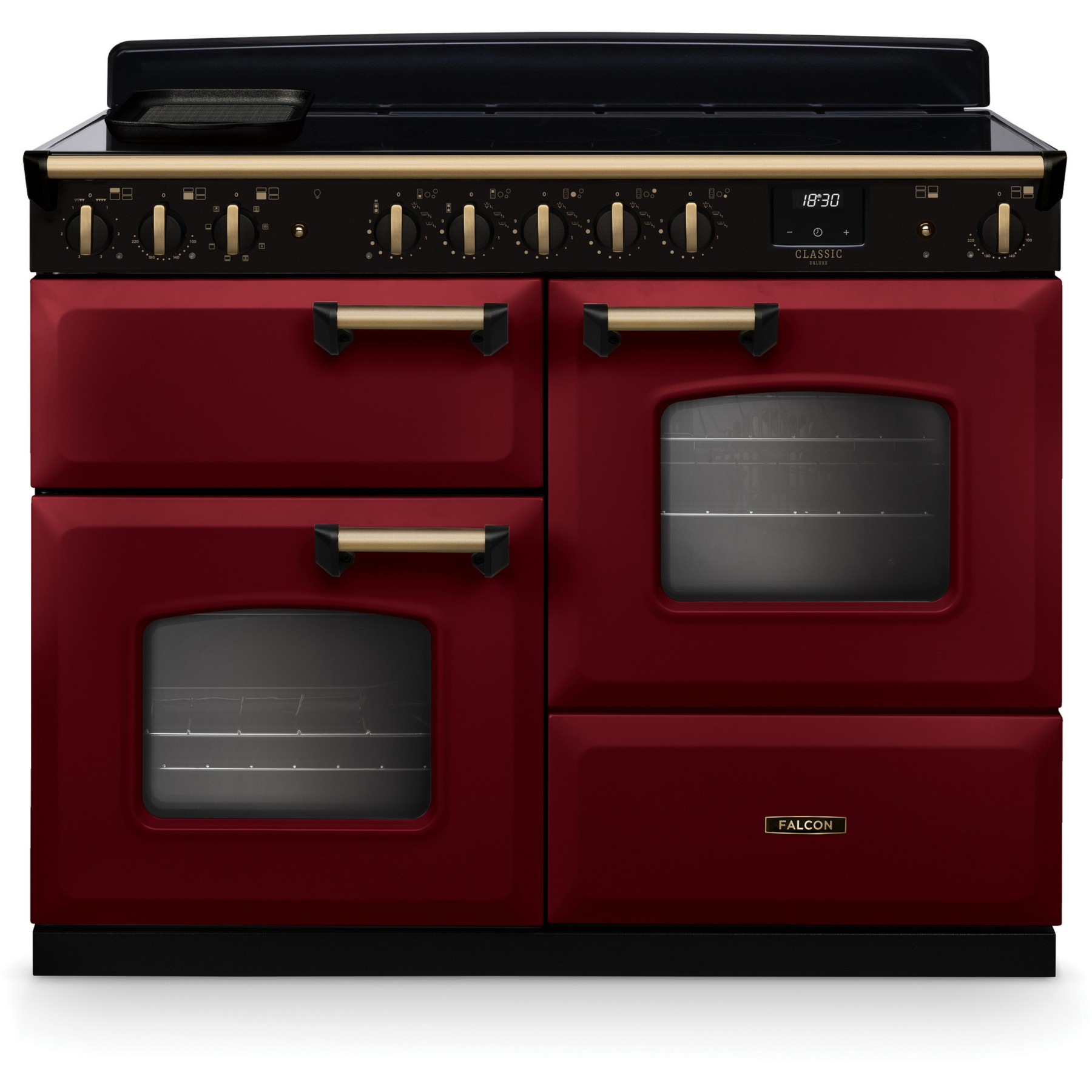 Piano de cuisson induction FALCON NGC TAB IND 110 CM BORDEAUX LAITON ANTIQ
