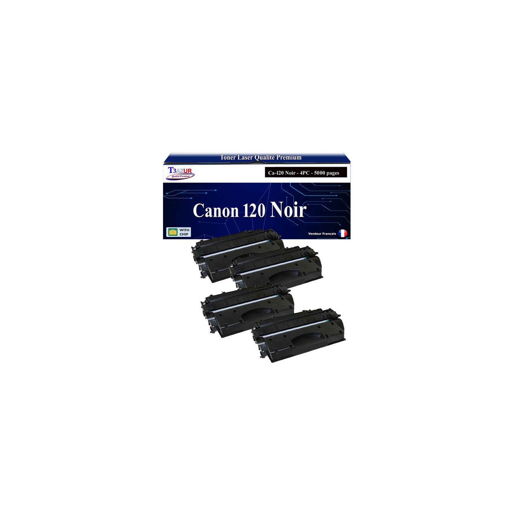 Toner T3AZUR pour Canon imageCLASS D1150, 120 x4