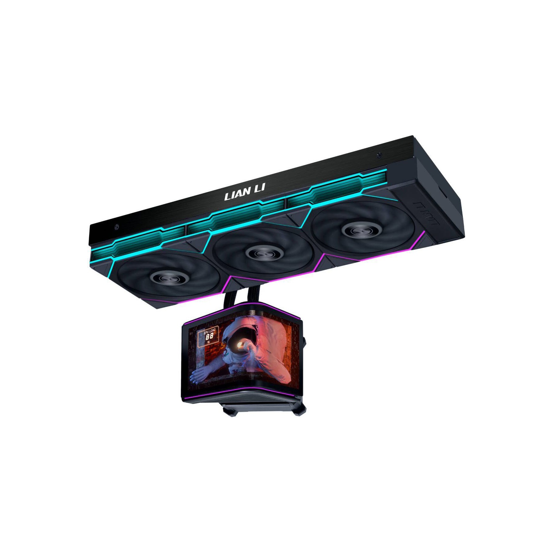 Kit de refroidissement LIAN LI HydroShift II OLED - 360 mm Noir