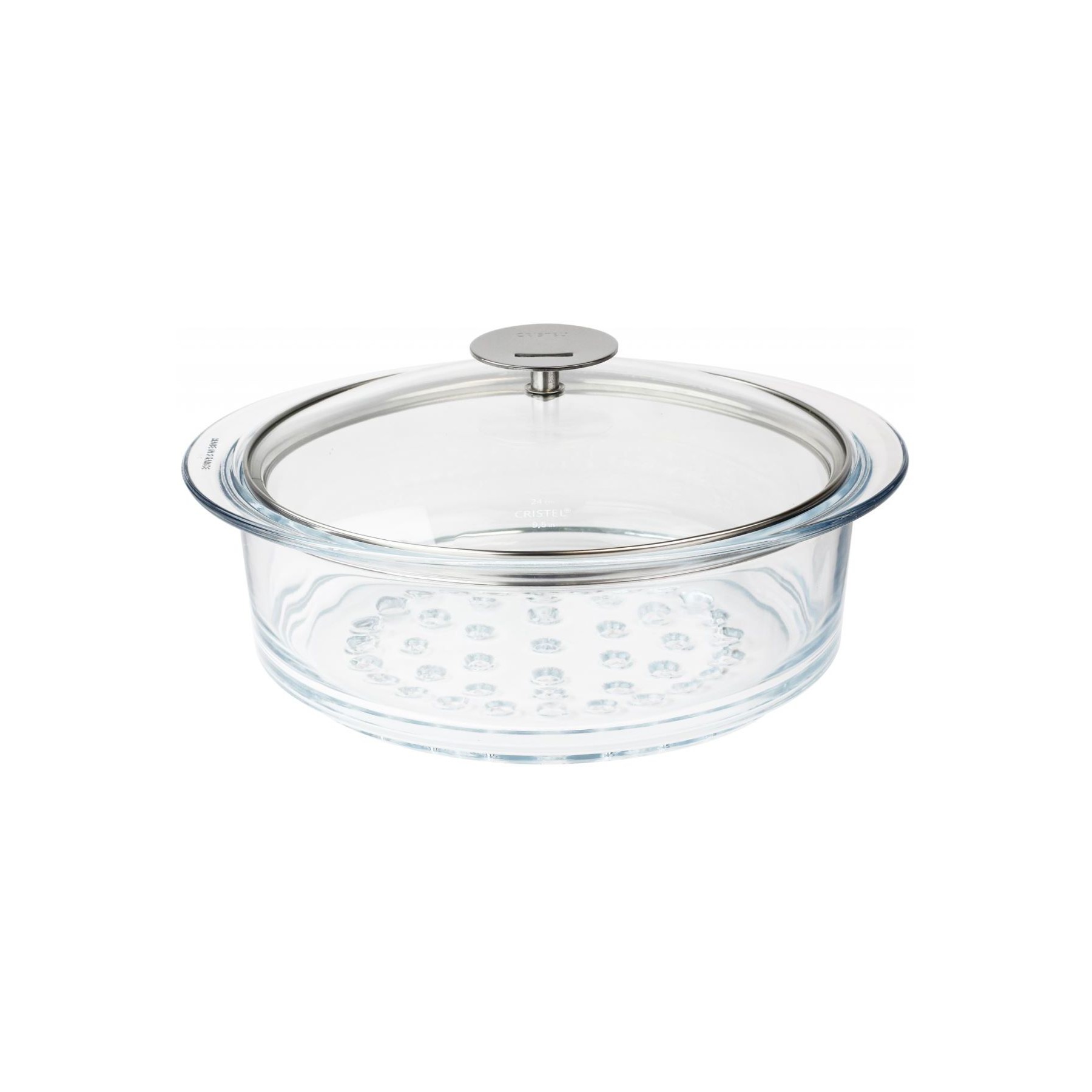 Cuiseur vapeur CRISTEL verre 20 cm avec couvercle