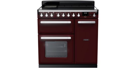 Piano de cuisson induction FALCON ESTEL DELUXE TAB IND 90 CM BORDEAUX CHRO