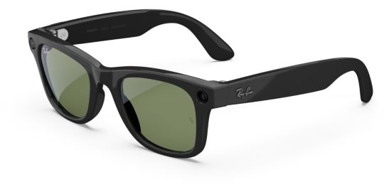 Lunettes connectées META Ray-Ban Wayfarer (large, Gen 2) - Noir brillant, Verres vert