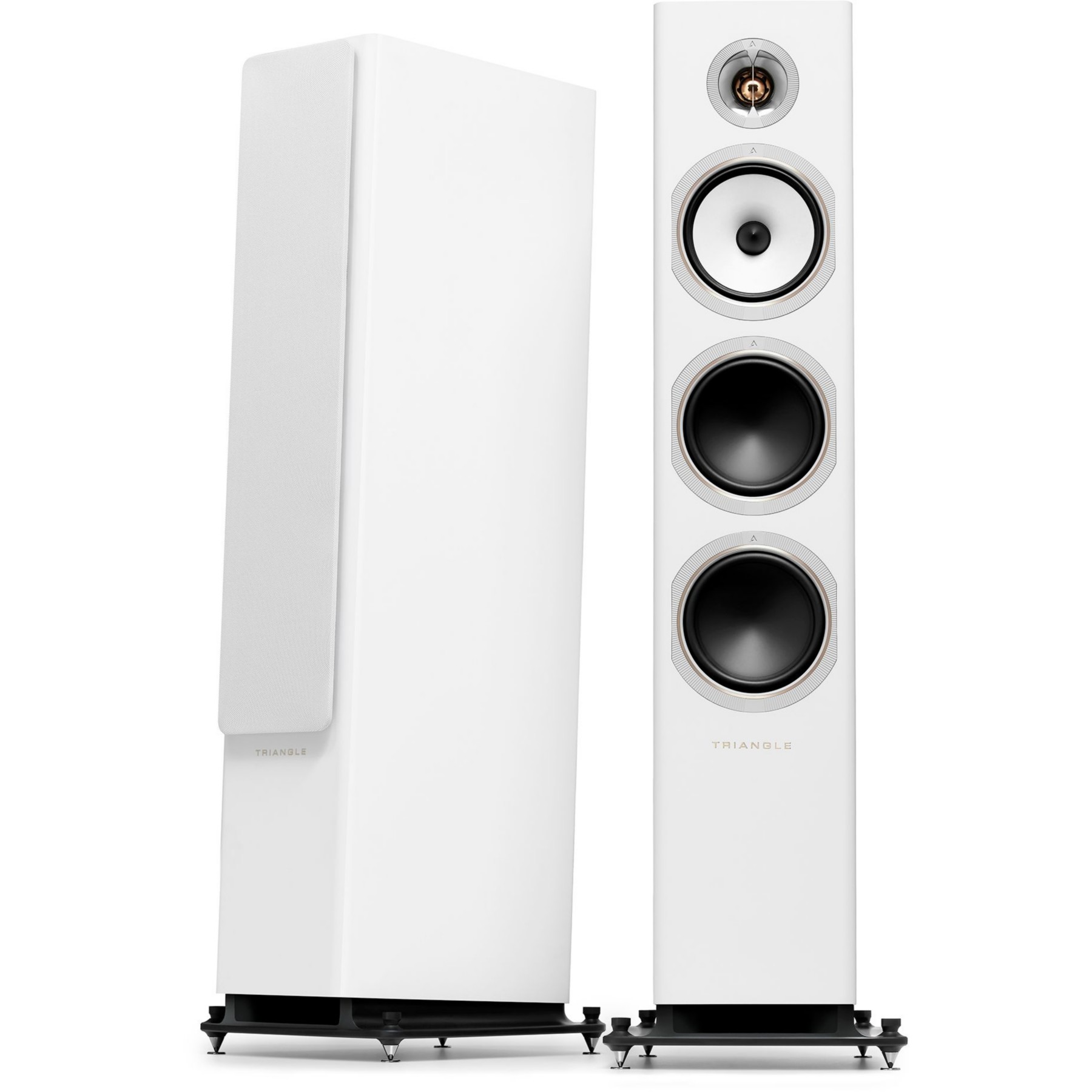 Enceinte colonne TRIANGLE Solstice 8 Blanc