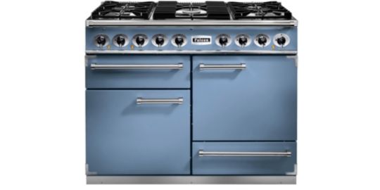 Piano de cuisson gaz FALCON Semi Pro DELUXE 110 BLEU DE CHINE NICKEL
