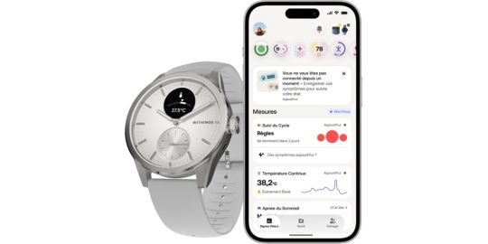 Montre santé WITHINGS Scanwatch 2 42mm Blanche