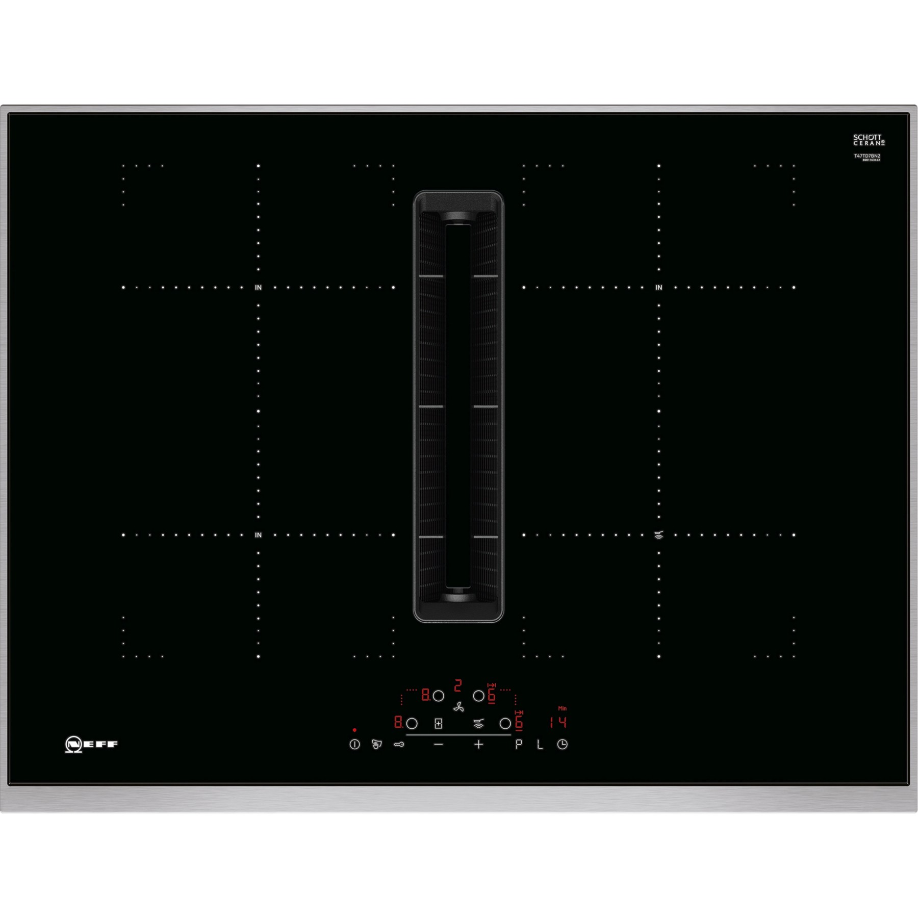 Plaque induction aspirante NEFF T47TD7BN2 N70  Automatic Air Sensor Reconditionné