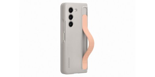 Coque avec cordon SAMSUNG Z Fold 5 avec lanière Crème