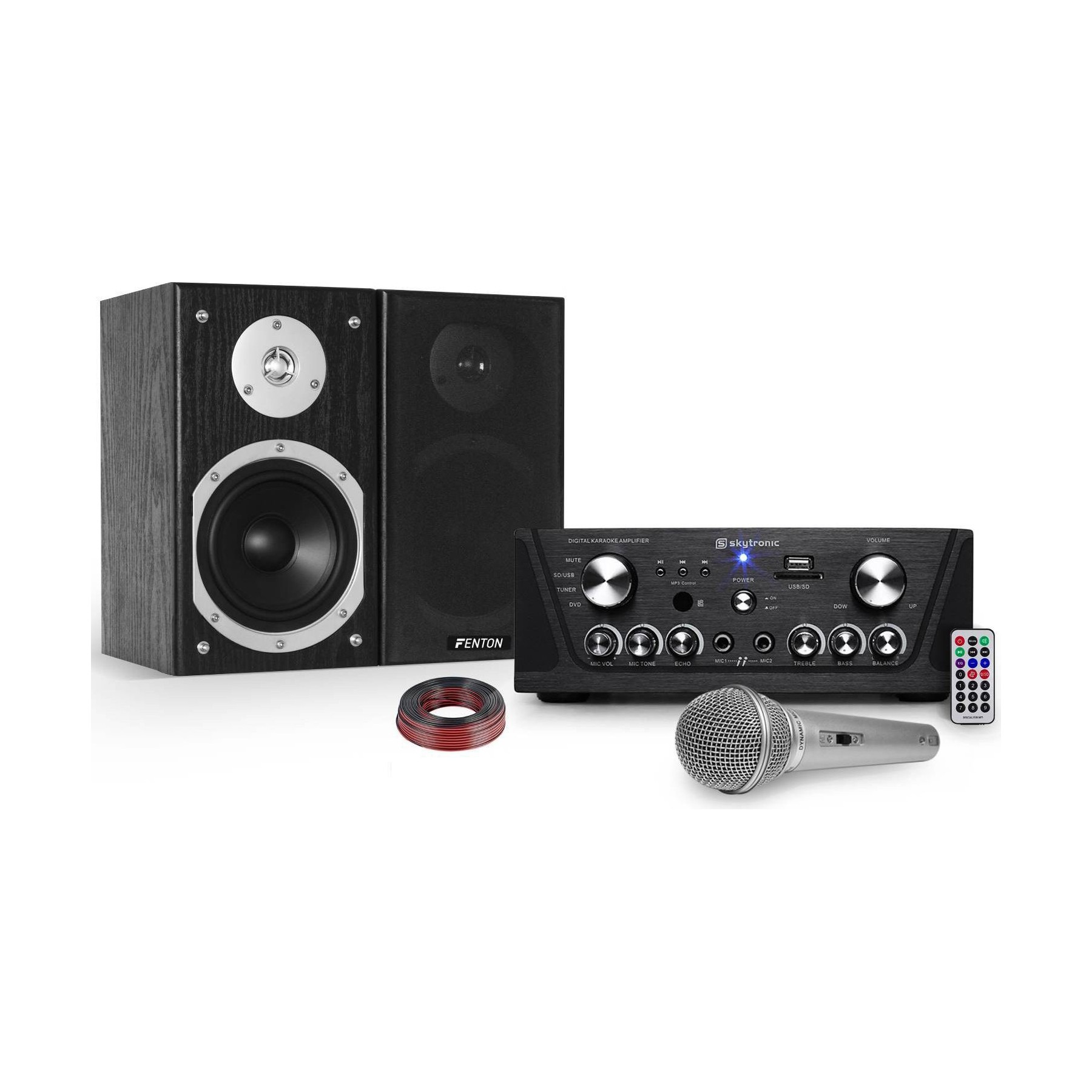 Karaoké SKYTRONIC Ampli karaoké 160W+2Enceintes 140W+Mic