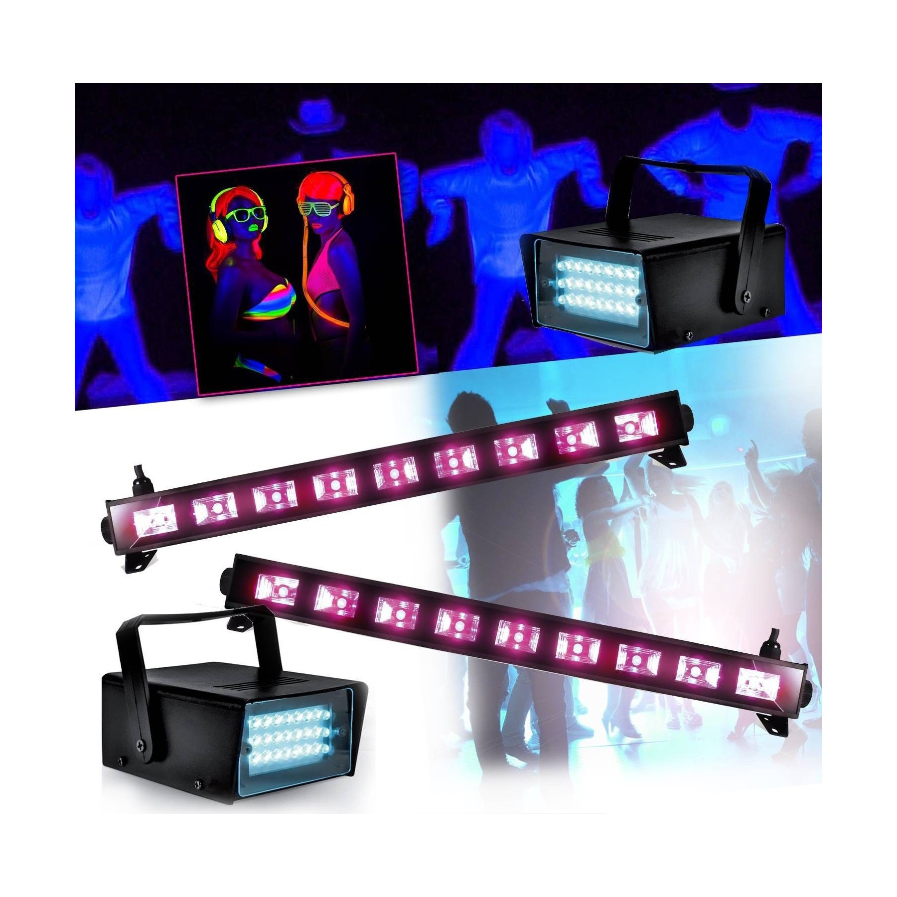 Jeu de lumières IBIZA Spécial Déco Halloween Réglettes Néon Lu