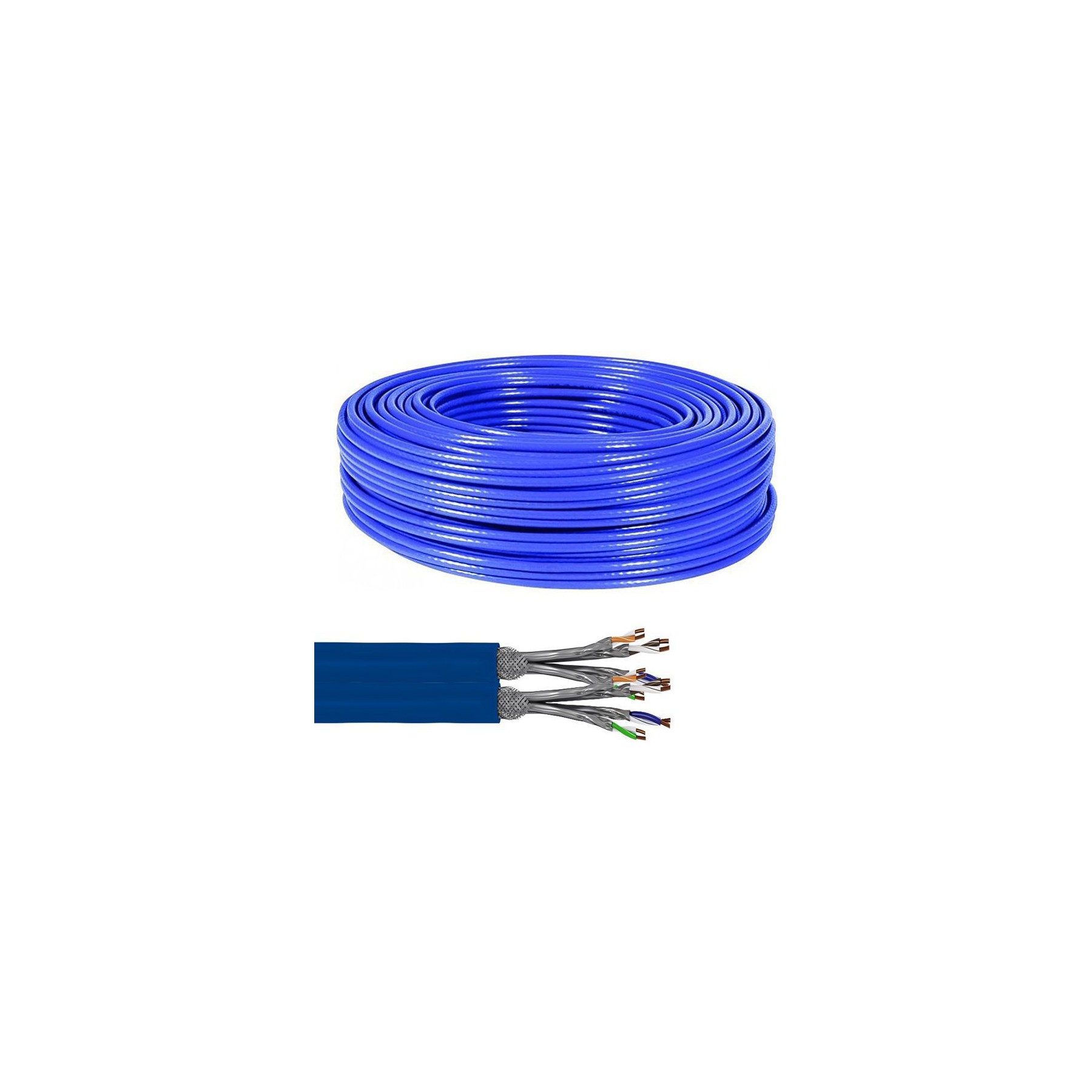 KOMELEC Câble RJ45 Cat 7A rigide surblindé 500m