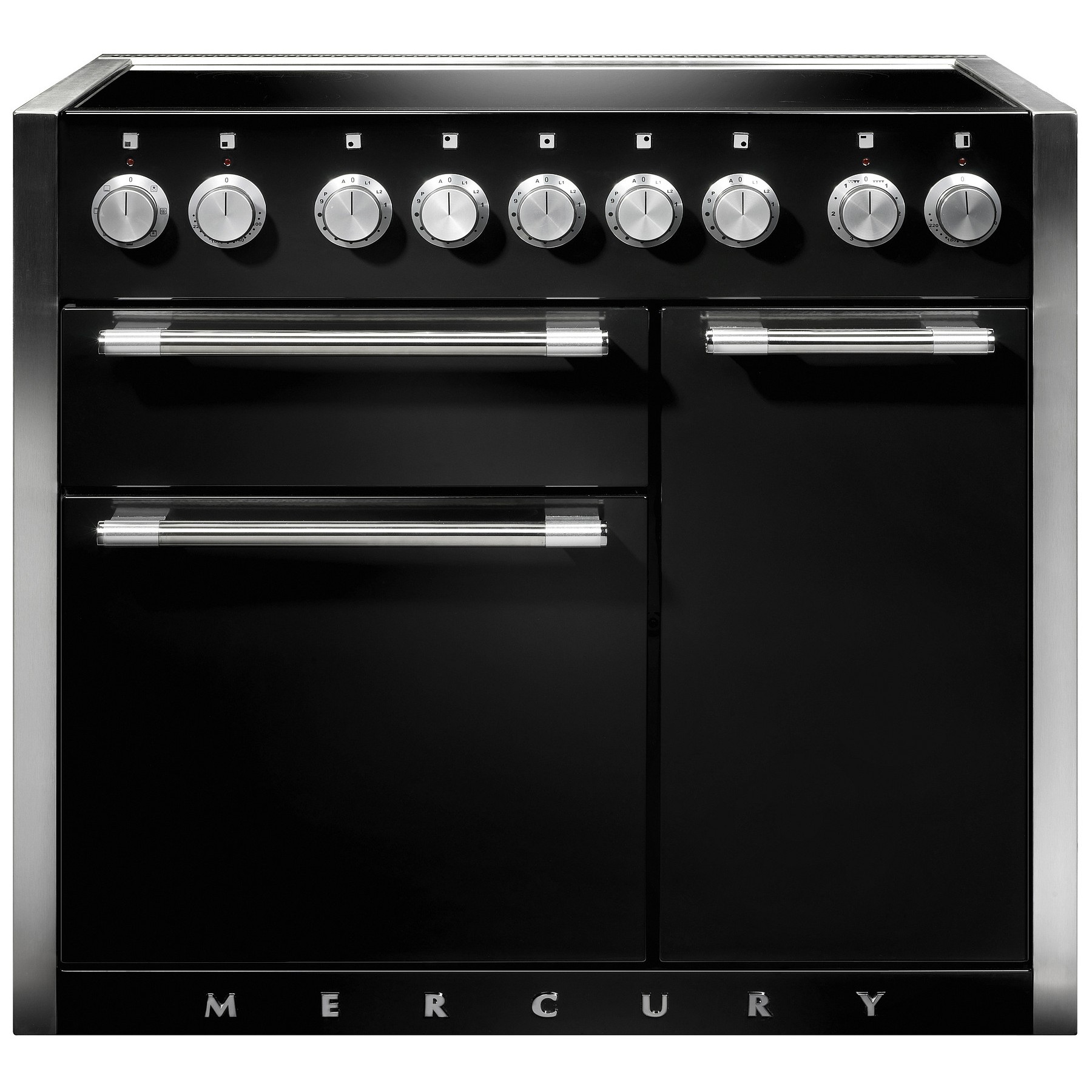 Piano de cuisson induction FALCON Semi Pro MERCURY 100 NOIR BRILLANT INOX