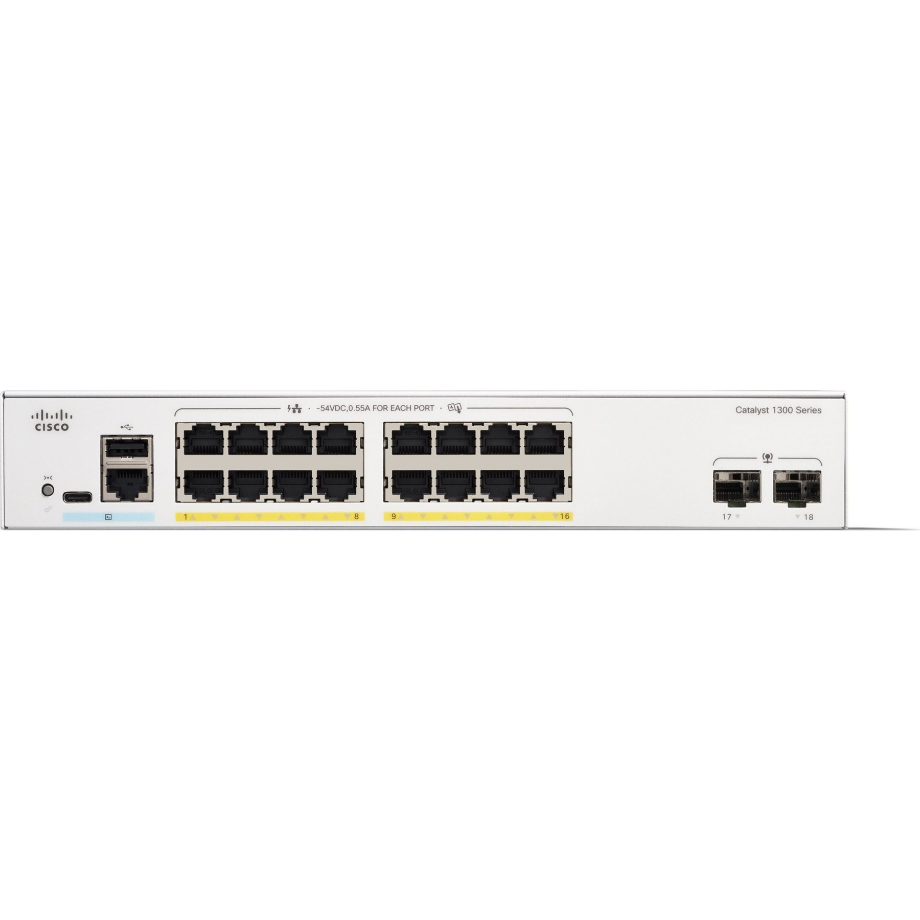 Hub USB C DEXLAN C1300-16P-2G