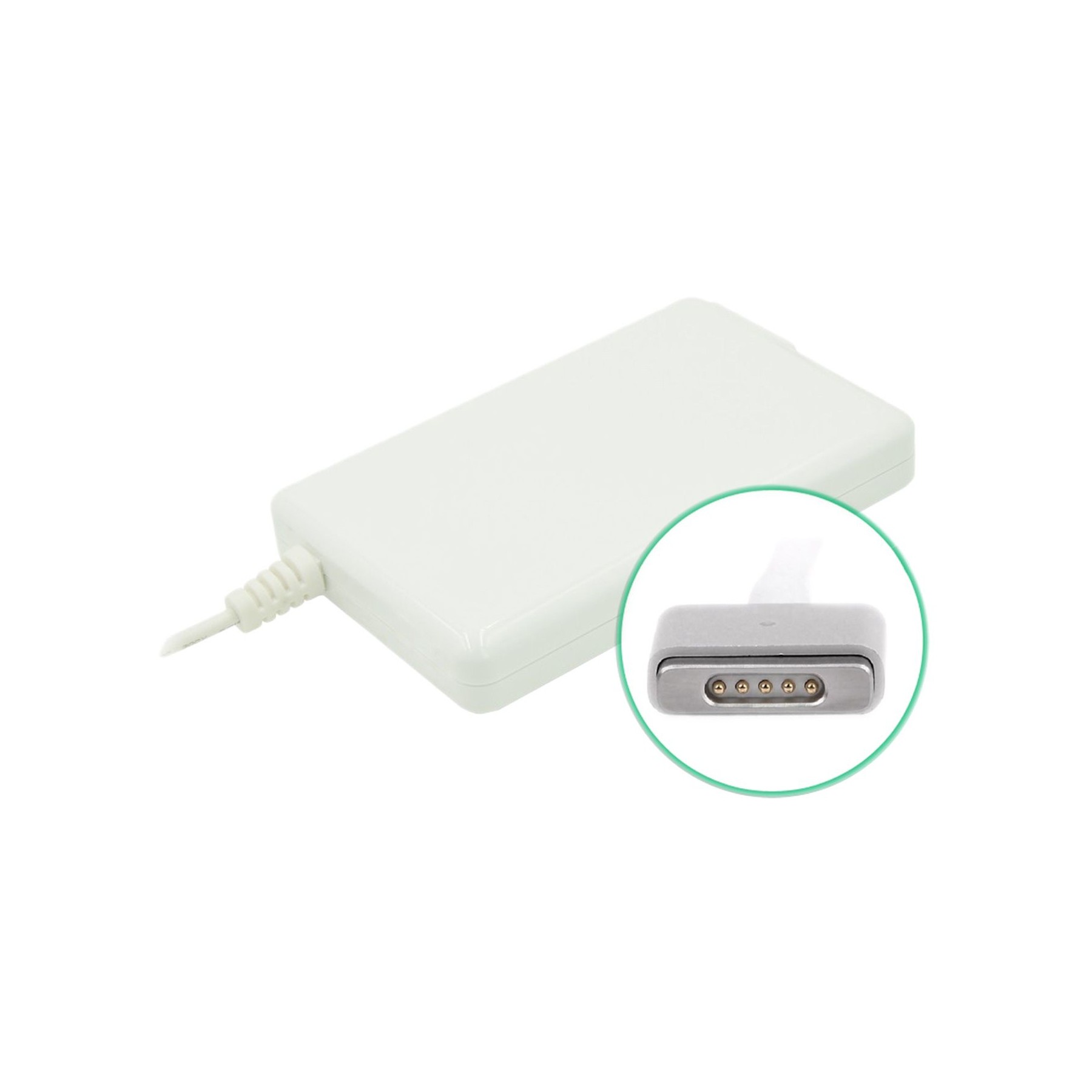 Chargeur secteur DLH 60W Slim Blanc pour Macbook Apple