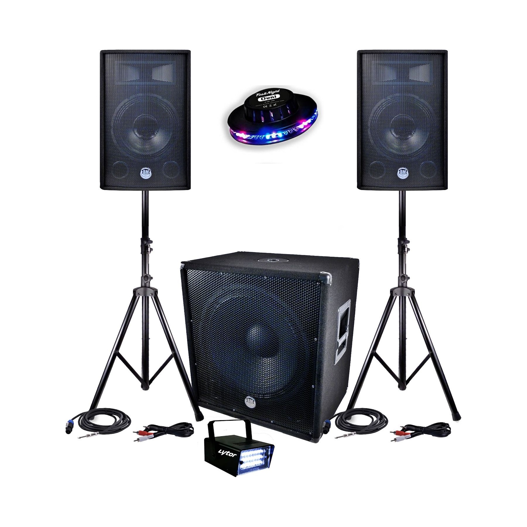 Pack sono BM SONIC Sono BMS-1812 2400W SUB 46cm - 2 enceint