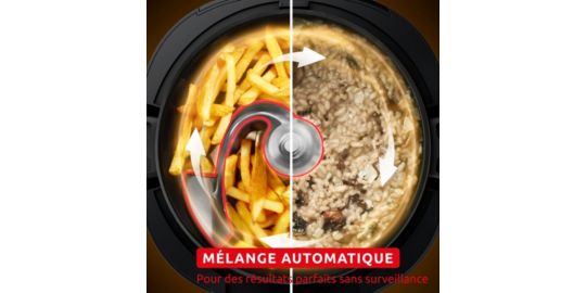 Cookeo MOULINEX Multicuiseur Airfryer Cookeo Infinity avec pale Noir CE9828F0 20 modes de cuisson, 6,5 L