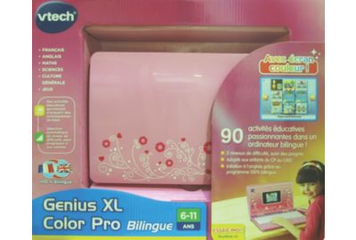 Ordinateur enfant VTECH Genius XL Color Pro bilingue rose