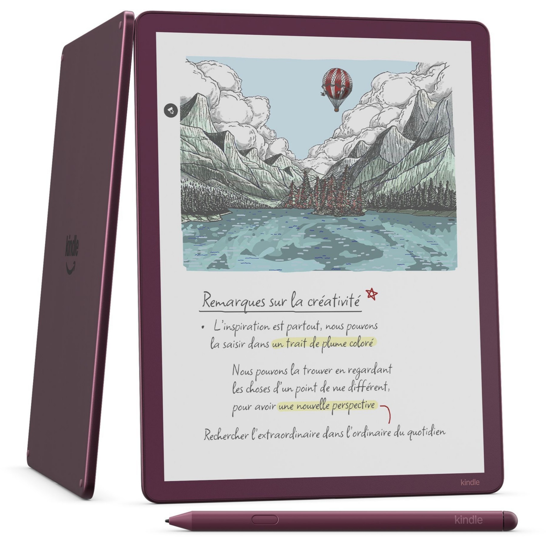 Bloc-notes numérique AMAZON Kindle Scribe Colorsoft 64go 2026 figue