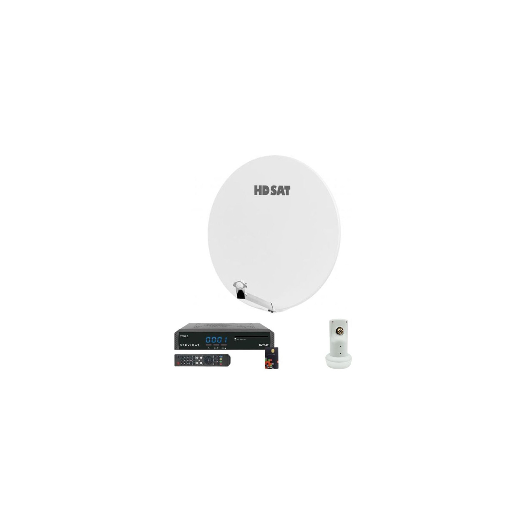 Antenne parabolique HDSAT Pack Hdsat Parabole Satellite Fibre Comp