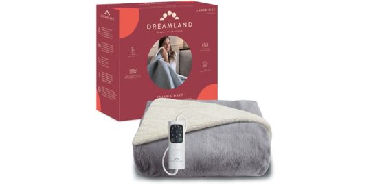 Couverture chauffante DREAMLAND PYJAMA DAYS SHERPA ET VELOURS 6T 160X120