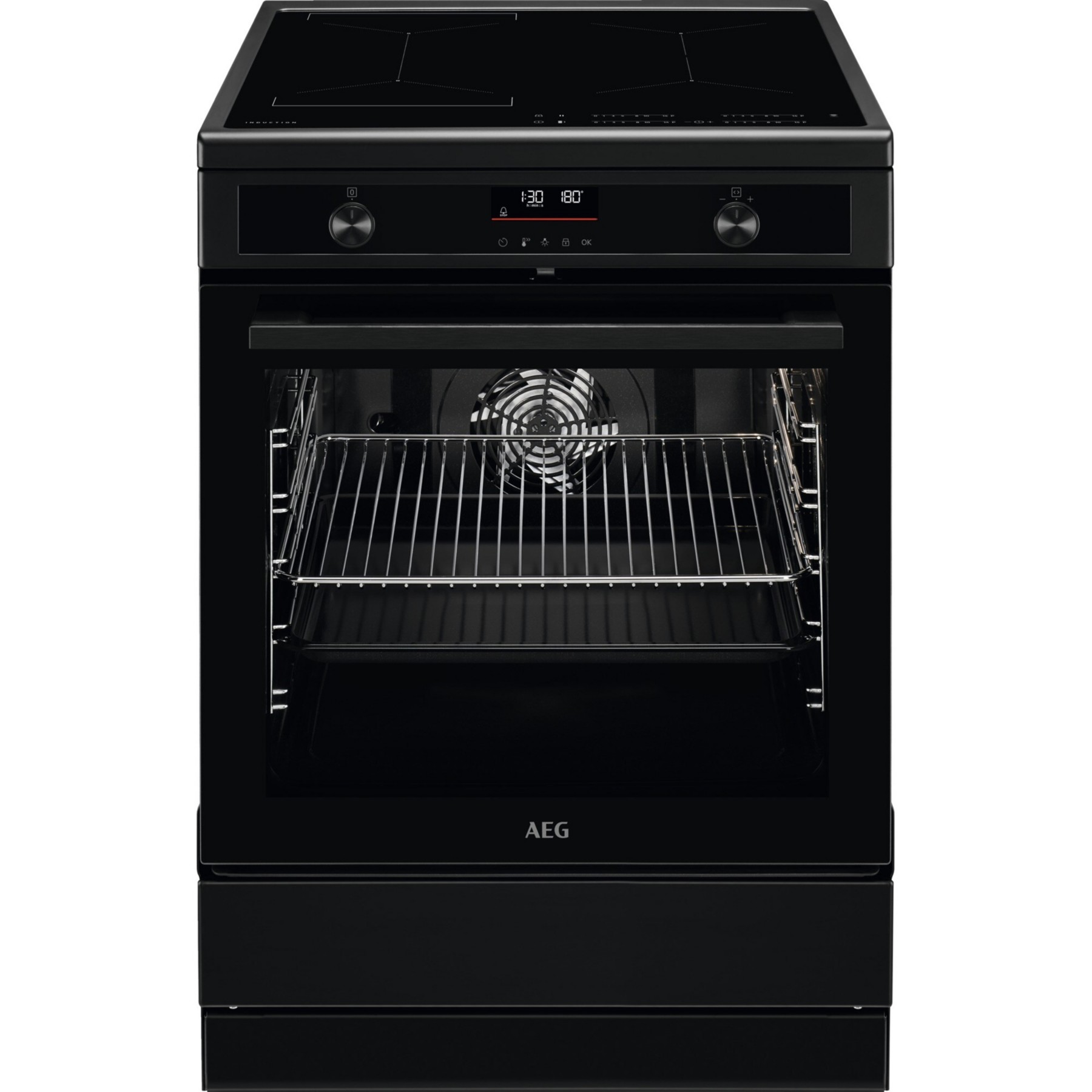 Cuisinière induction AEG CIB6490APB Pyrolyse