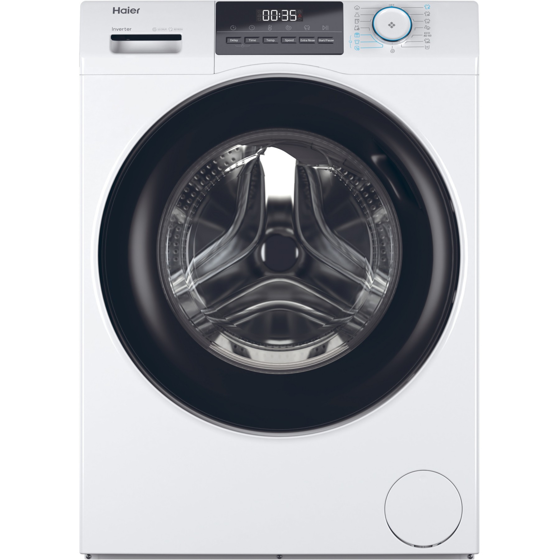 Lave linge hublot HAIER HW100-BP14929A-S - 10 kg - 1400 tr/min - Classe A - Moteur induction