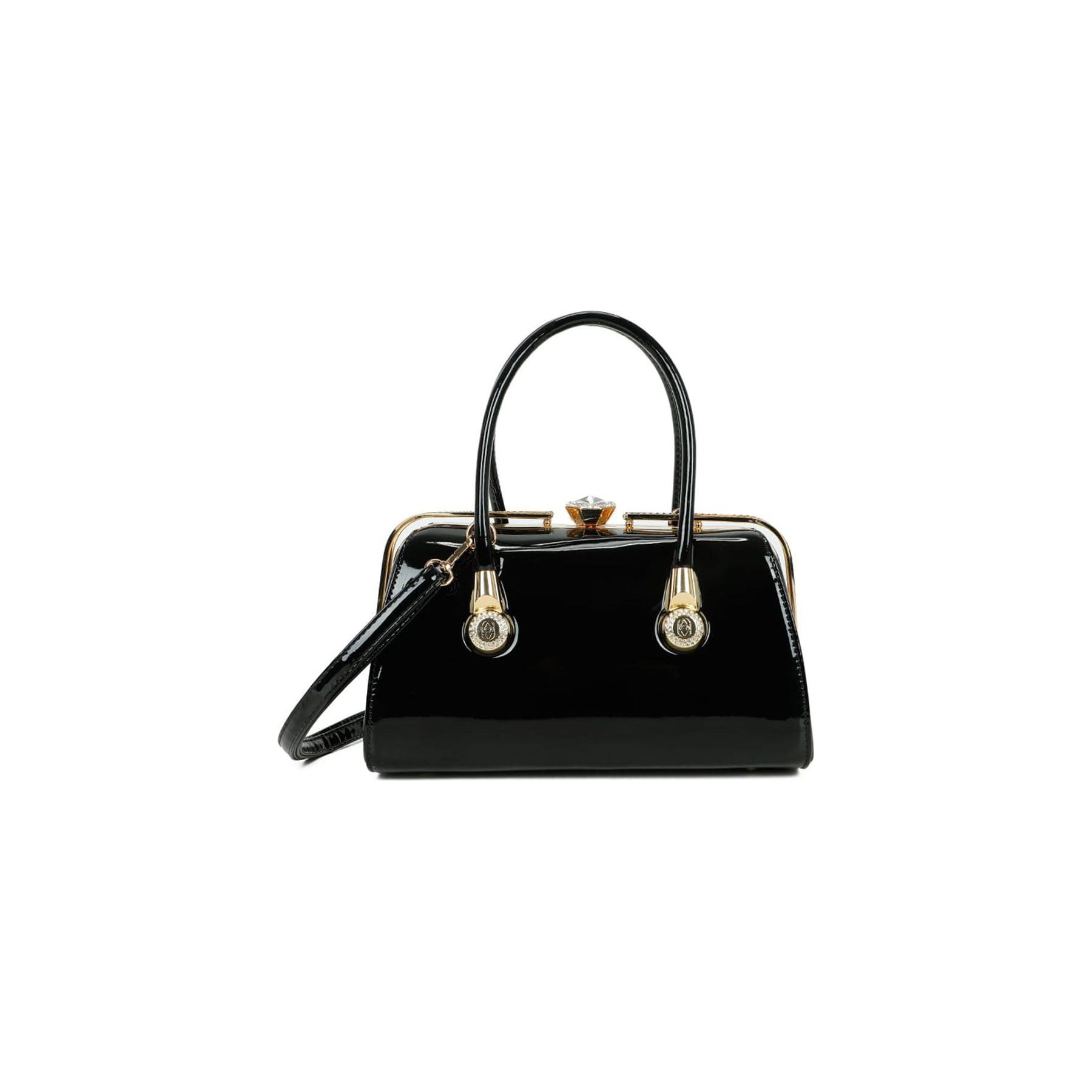 Sac bandoulière GALLANTRY pour Femme Vernis avec Fermoir Bijou