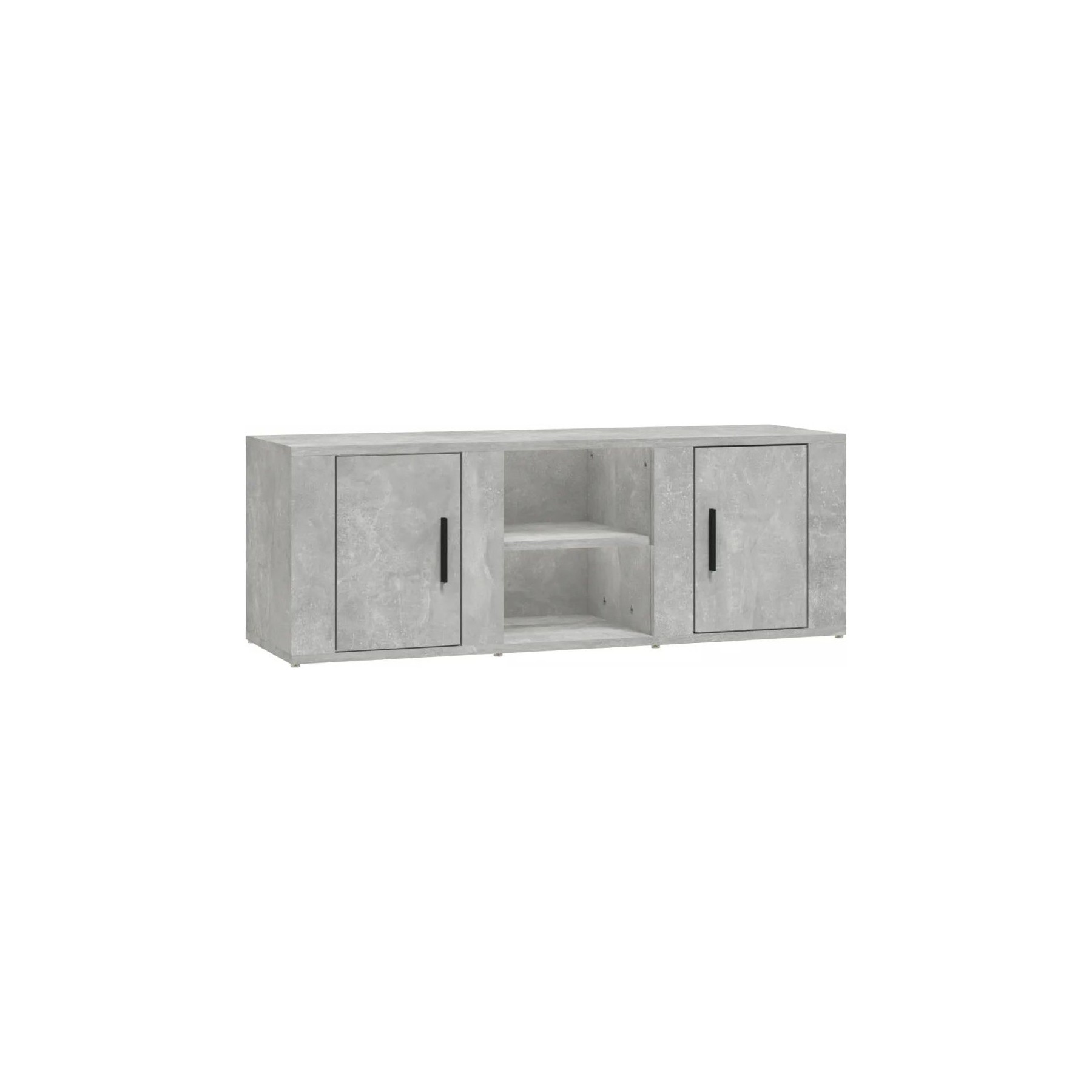 Meuble TV HELLOSHOP26 Meuble TV moderne rangement spacieux 100
