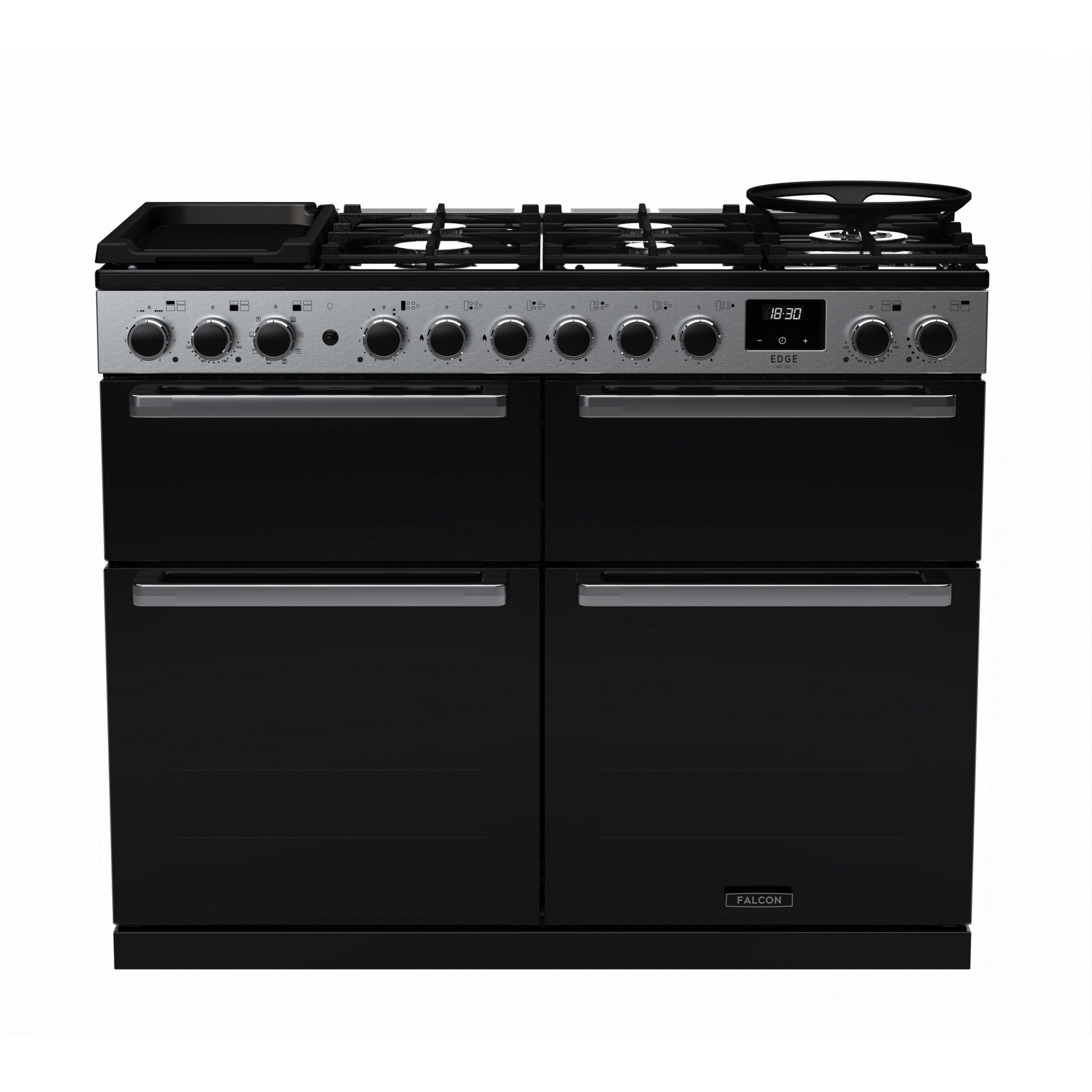 Piano de cuisson gaz FALCON EDGE DELUXE BC TAB MIX 110 CM VERRE NOI