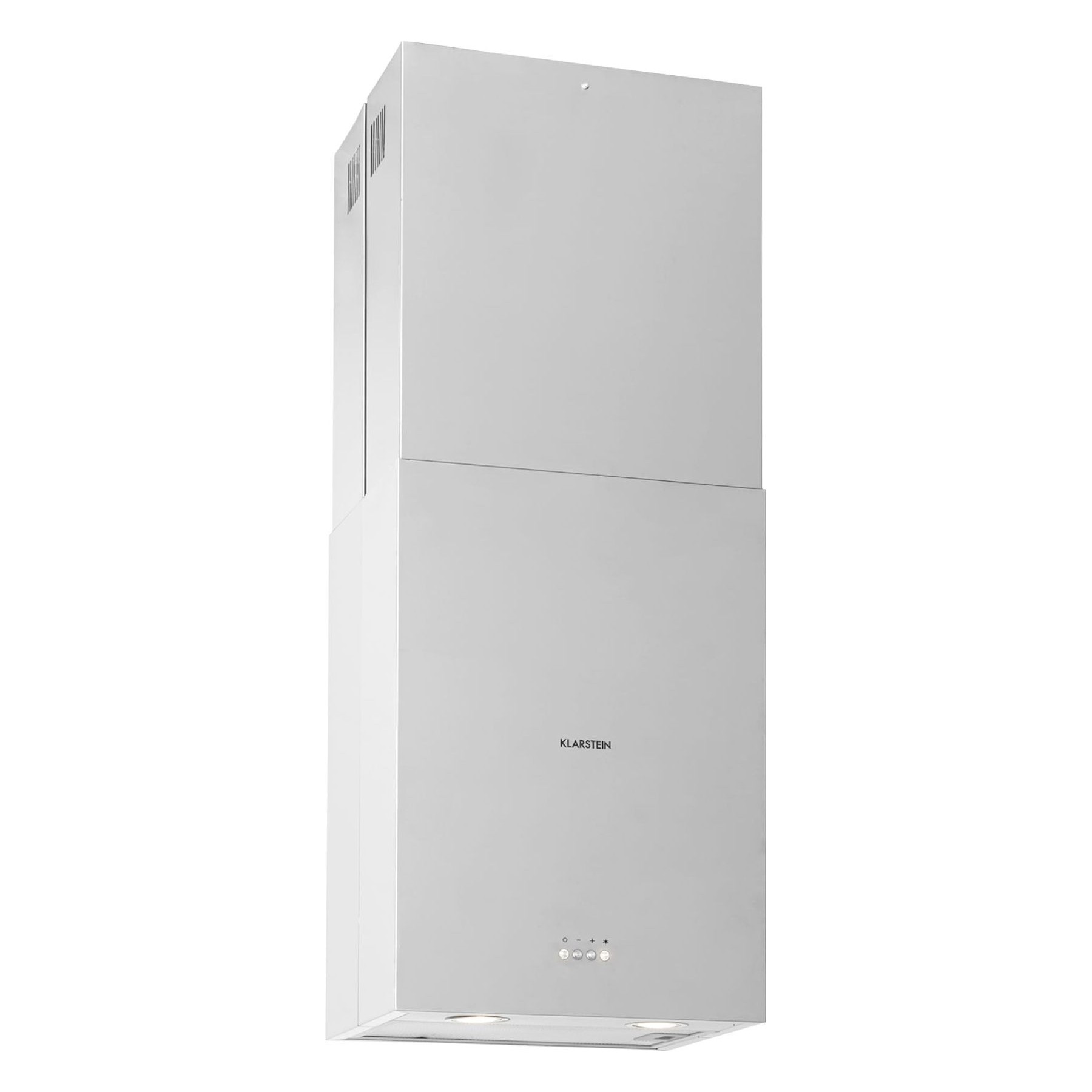 Hotte décorative îlot KLARSTEIN Structura 41cm 624m³/h classe A LED inox