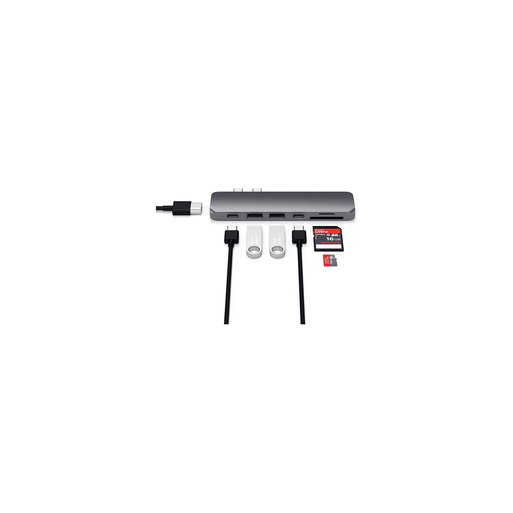Hub SATECHI Hub 7 en 1  type-C pour MacBook Pro