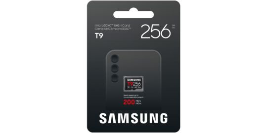 Carte Micro SD SAMSUNG T9 256G U3 V30 A2 Classe 10