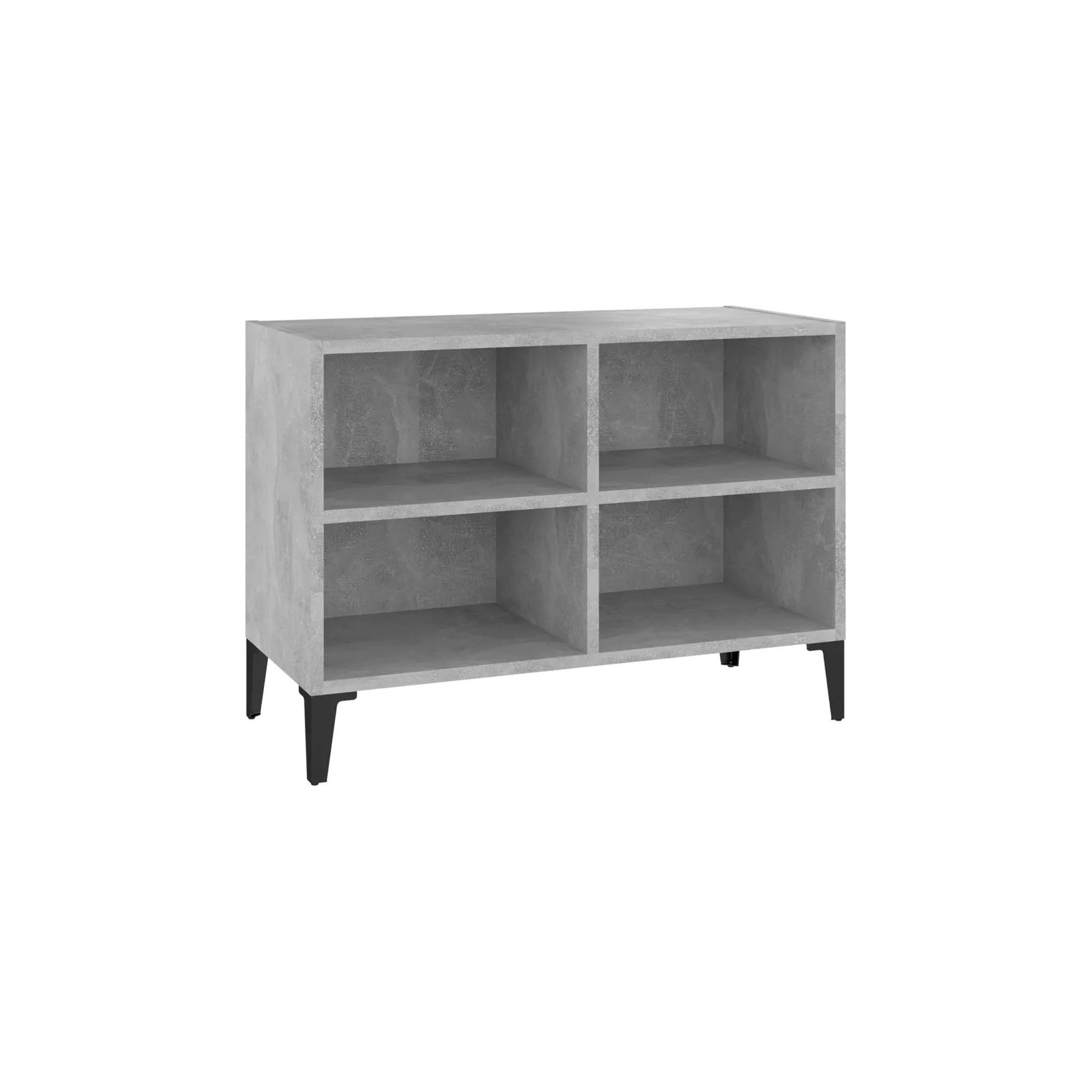 Meuble TV HELLOSHOP26 Meuble TV industriel avec quatre pieds e