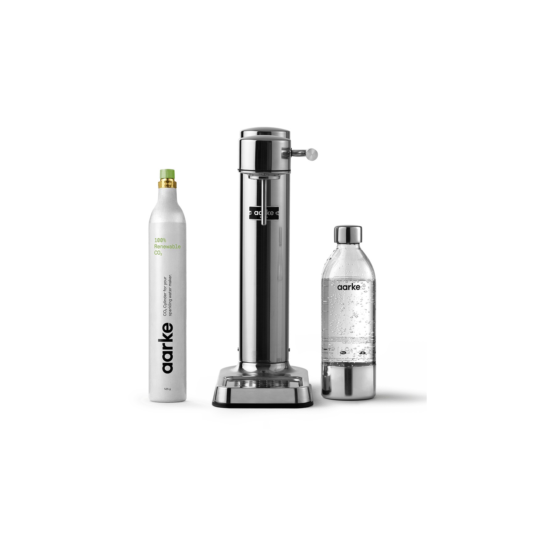 Machine à soda AARKE Pack Carbonator 3 Inox + CO2