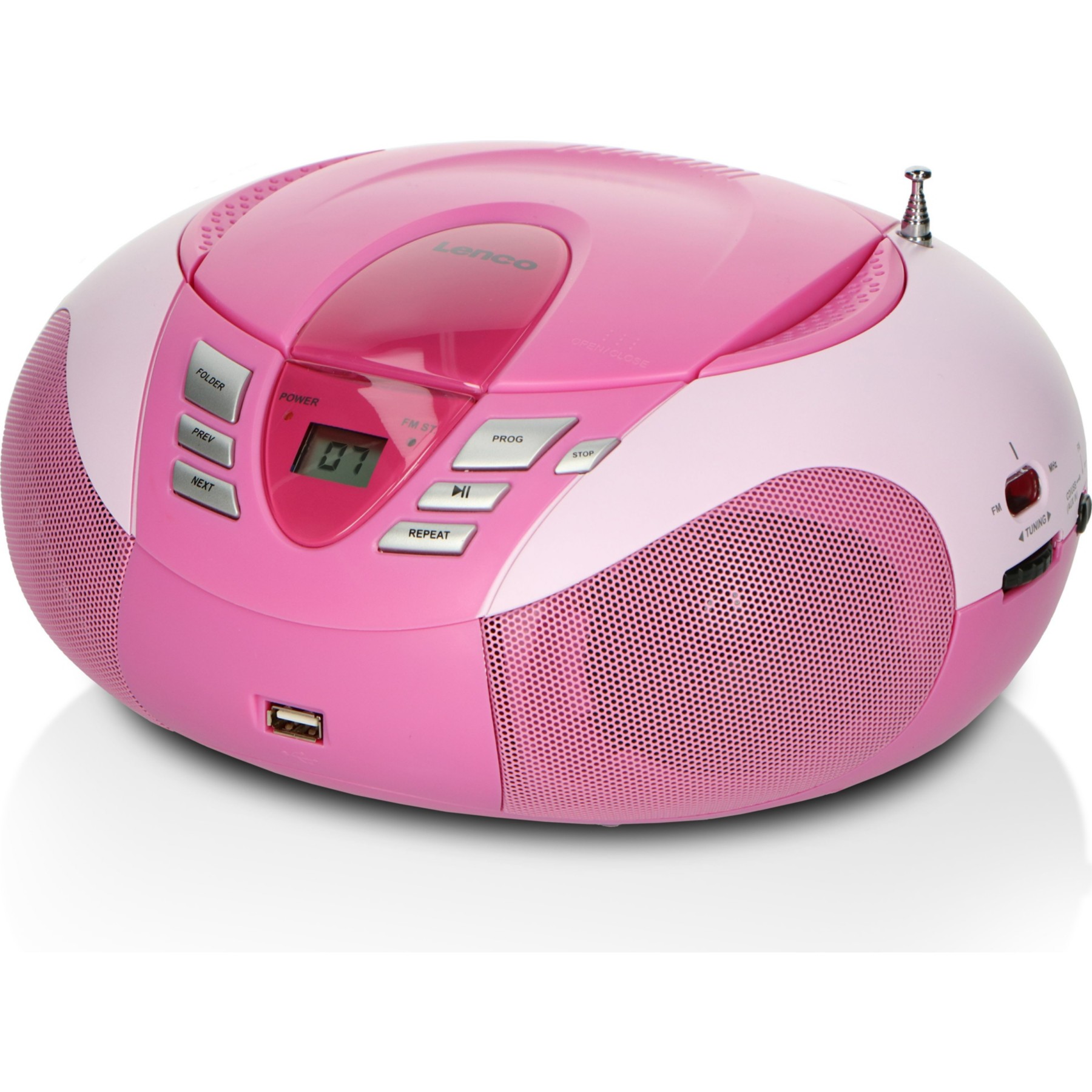 Radio FM LENCO SCD-37 USB Pink